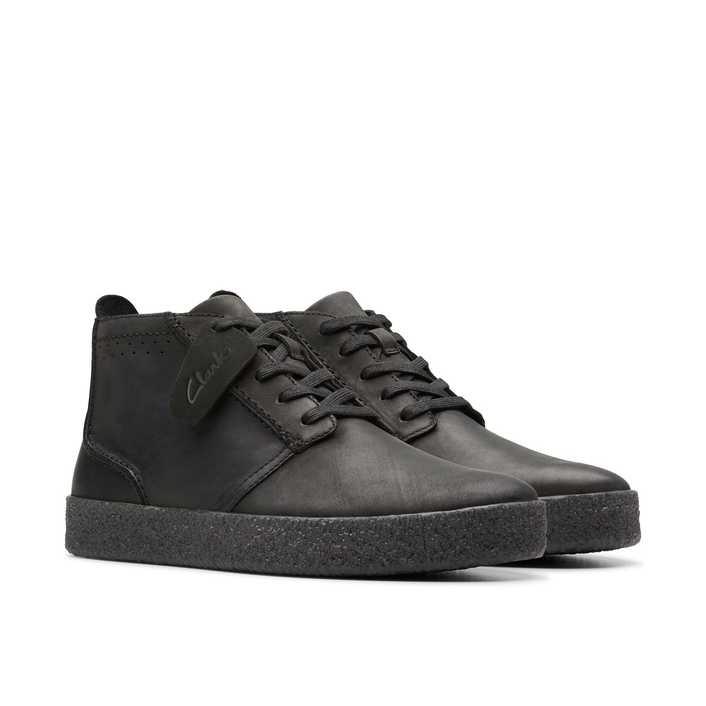 Botines De La Marca Clarks Para Hombre Modelo Streethill Mid Black En Color Negro