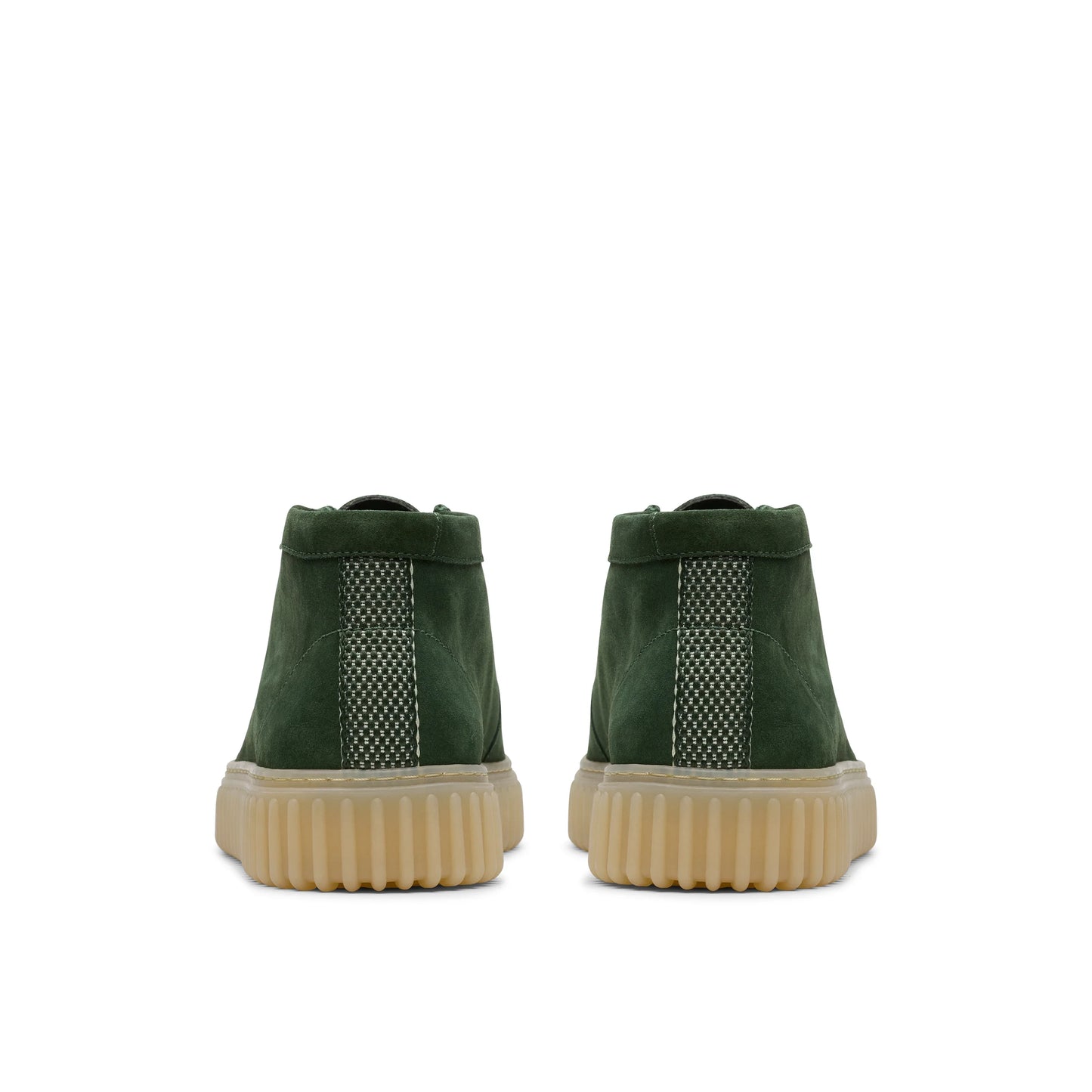 Wallabee De La Marca Clarks Para Hombre Modelo Torhill Hi Dark Green Suede En Color Verde