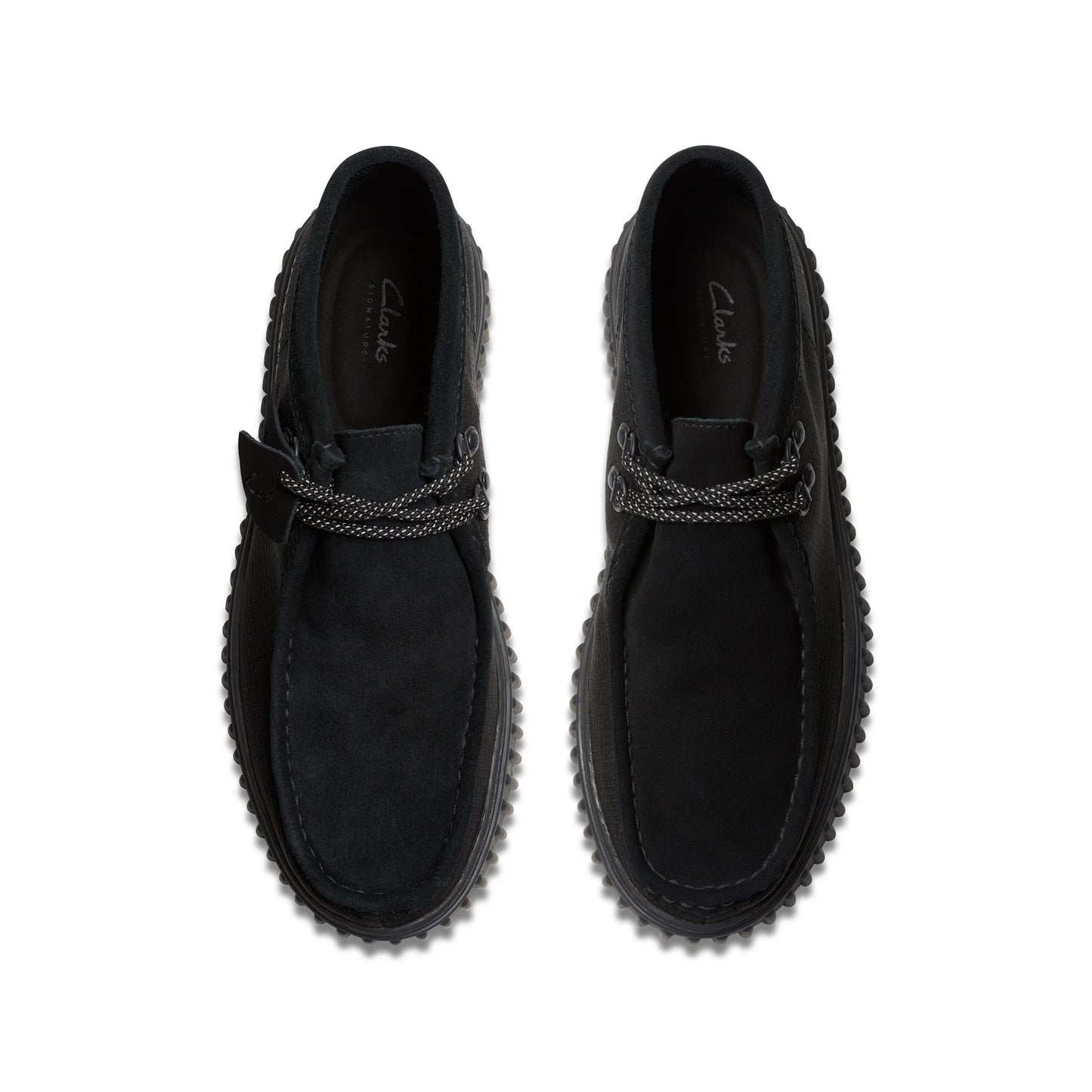 Wallabee De La Marca Clarks Para Hombre Modelo Torhill Hi Gtx Black Combi En Color Negro