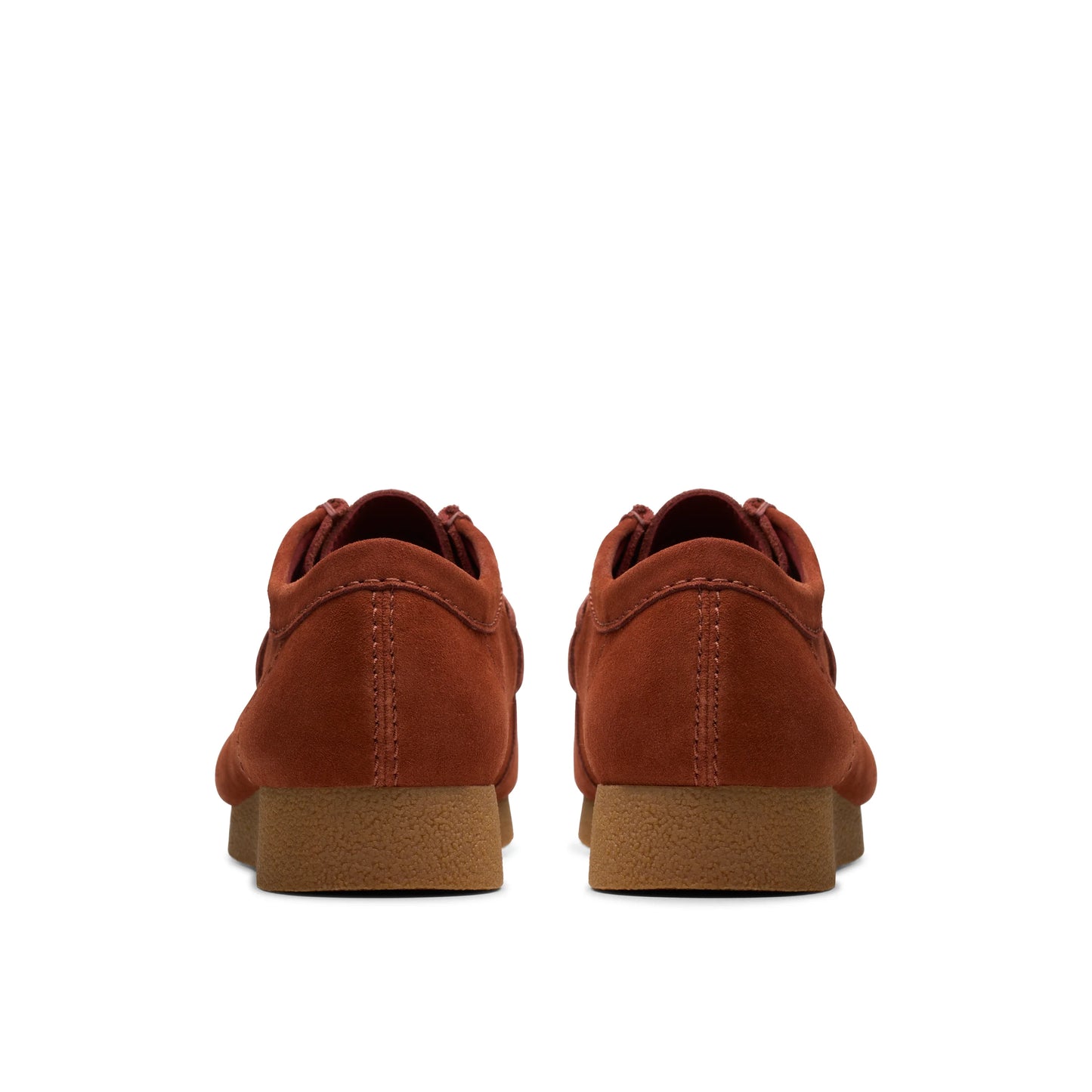 Zapatos Casual De La Marca Clarks Para Hombre Modelo Wallabee Evo Chestnut Suede En Color Rojo