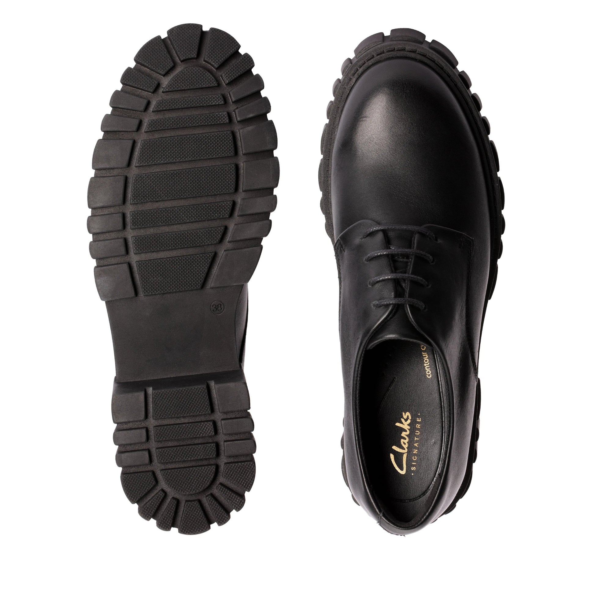 Zapatos Casual De La Marca Clarks  Para Mujer Modelo Page Walk Black Leather En Color Negro