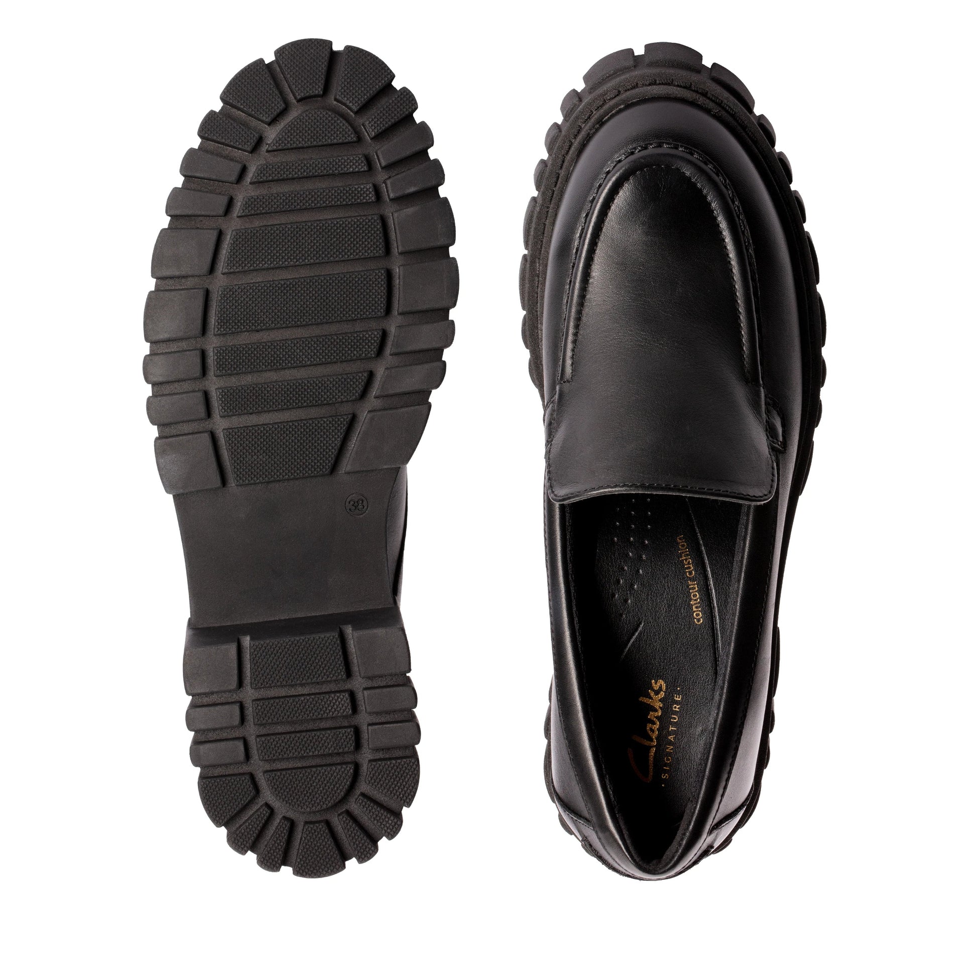 Mocasines De La Marca Clarks  Para Mujer Modelo Page Loafer Black Leather En Color Negro