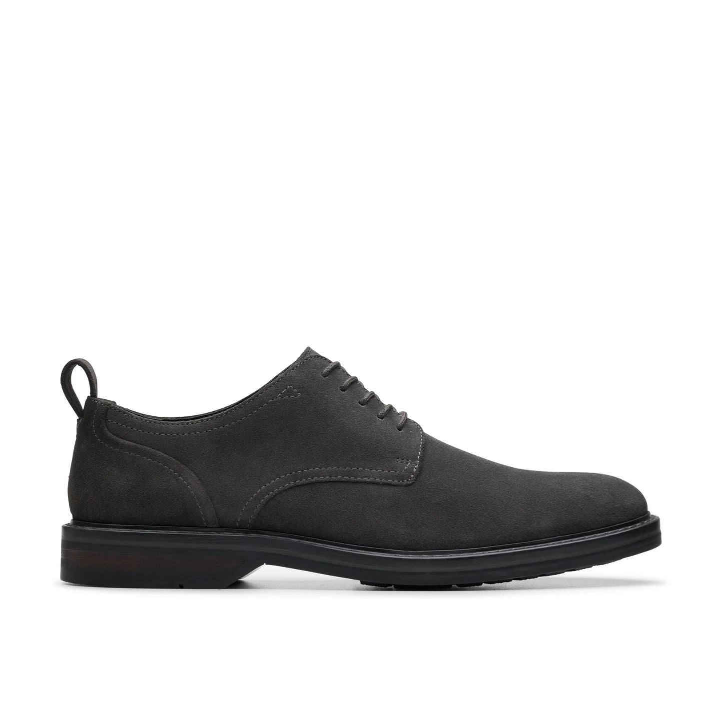 Zapatos De Vestir De La Marca Clarks Para Hombre Modelo Aldwin Lace Dark Grey Suede En Color Gris