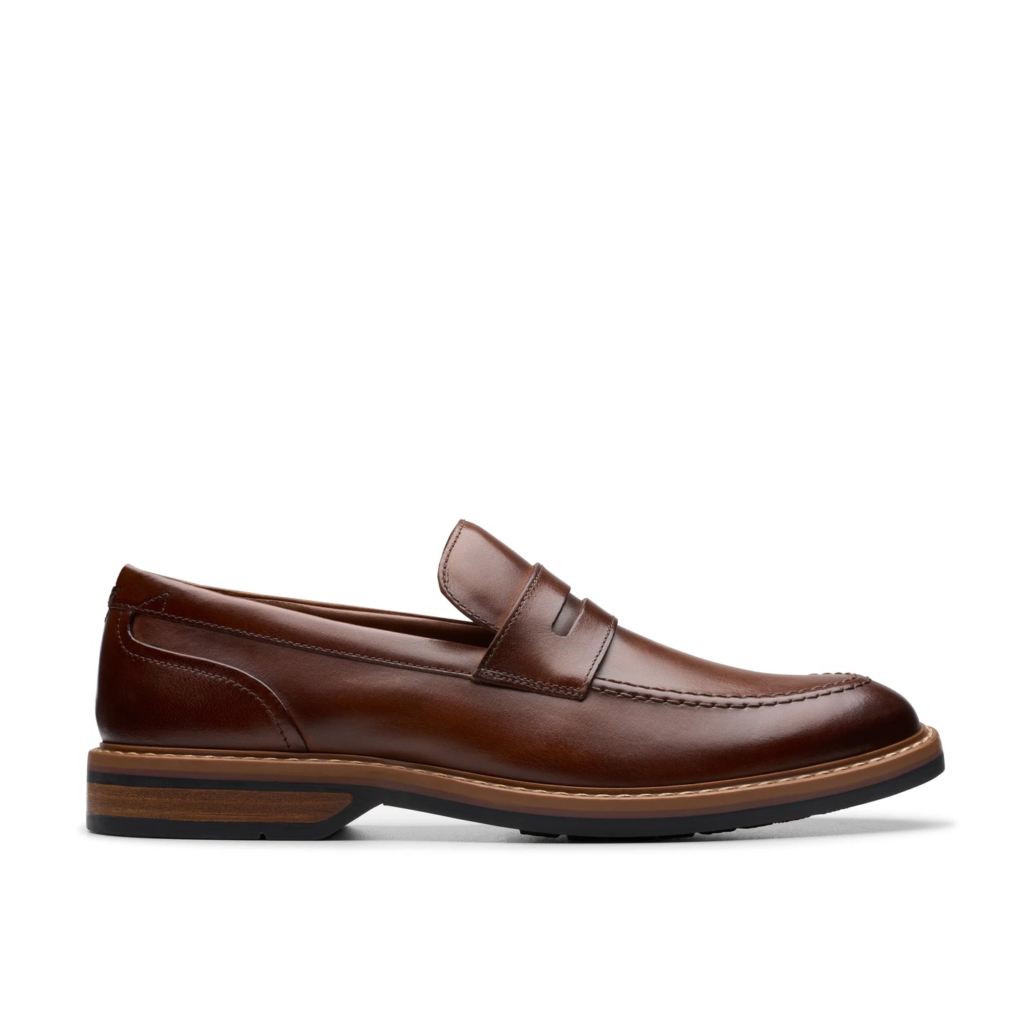 Mocasines De La Marca Clarks Para Hombre Modelo Aldwin Step Mid Tan Leather En Color Beige
