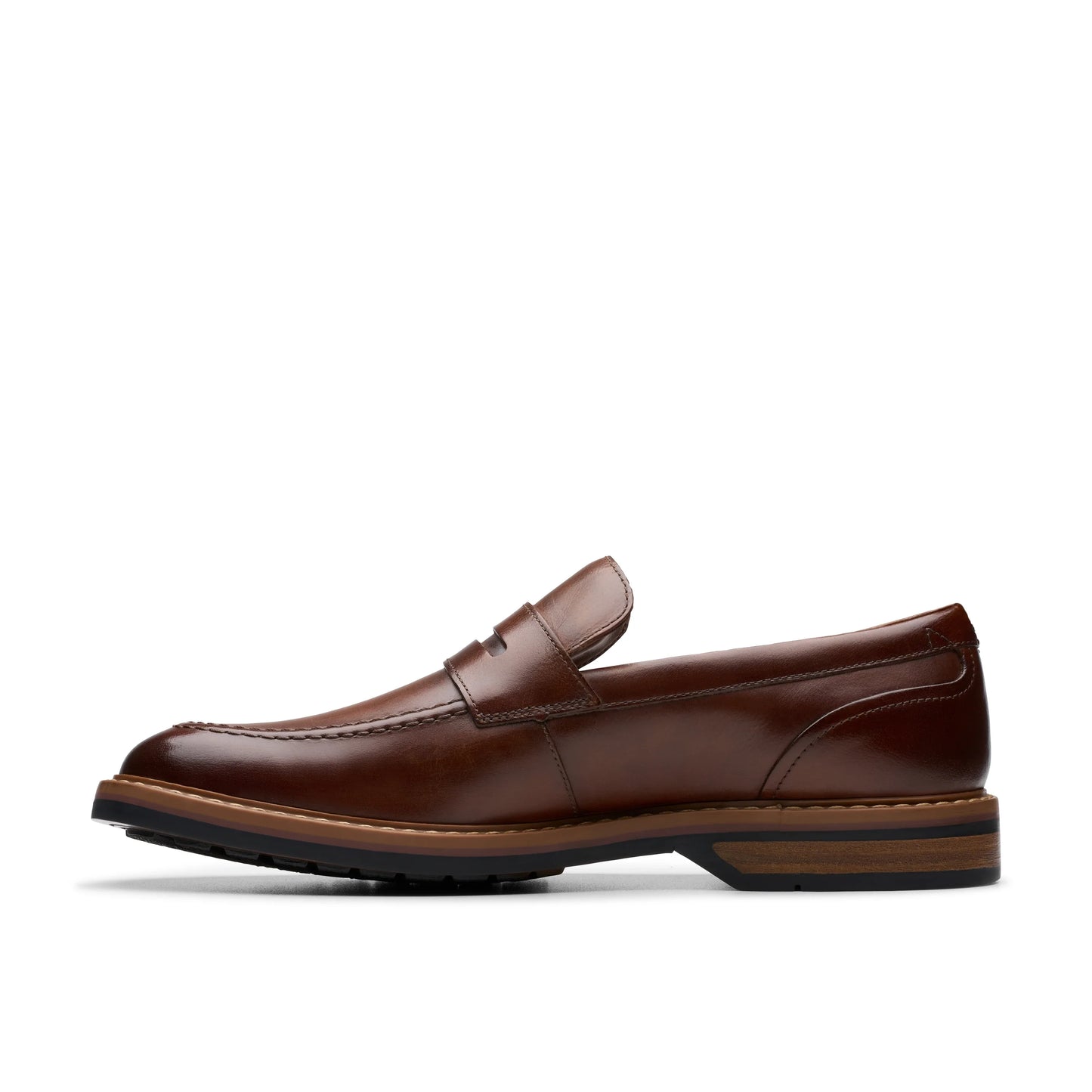 Mocasines De La Marca Clarks Para Hombre Modelo Aldwin Step Mid Tan Leather En Color Beige