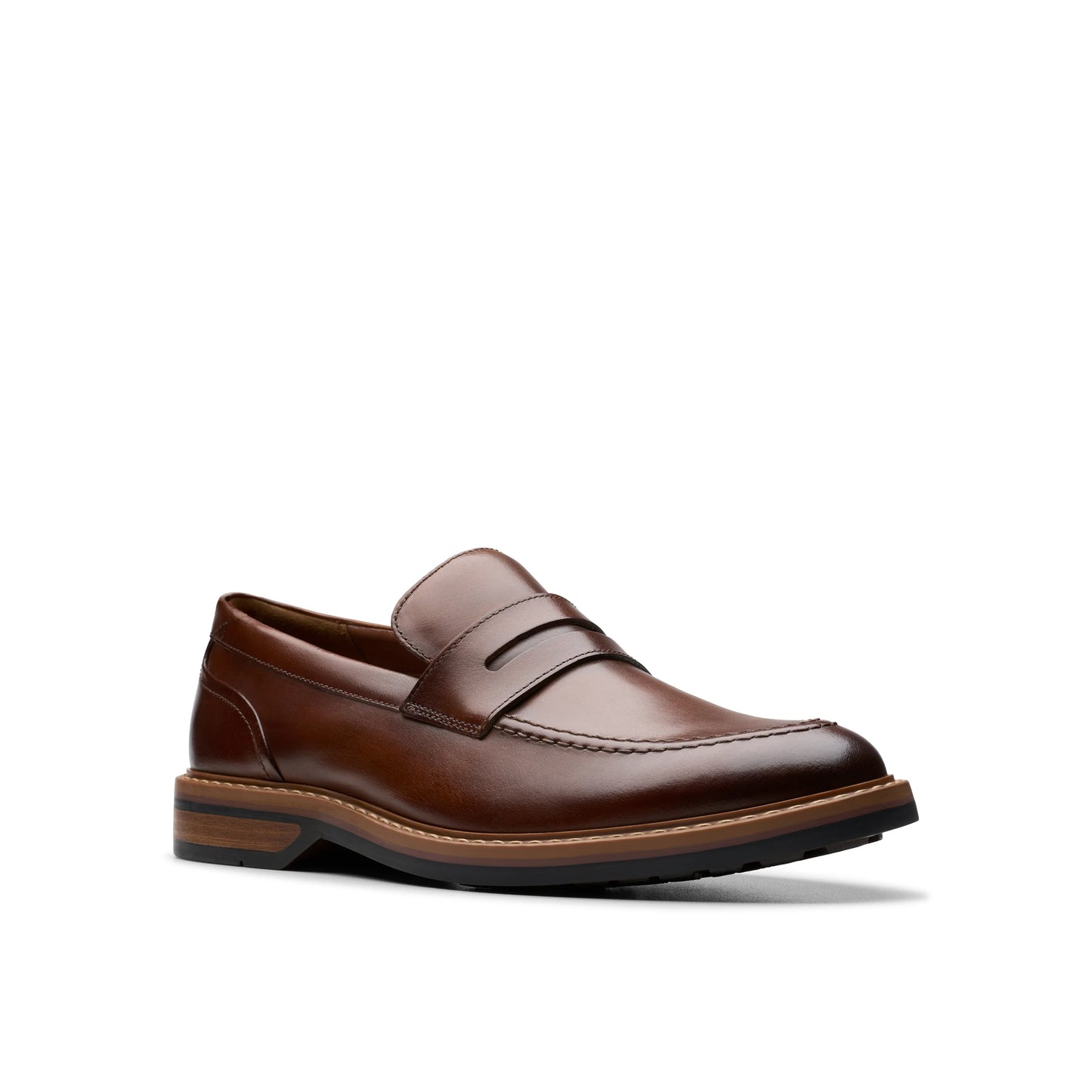 Mocasines De La Marca Clarks Para Hombre Modelo Aldwin Step Mid Tan Leather En Color Beige