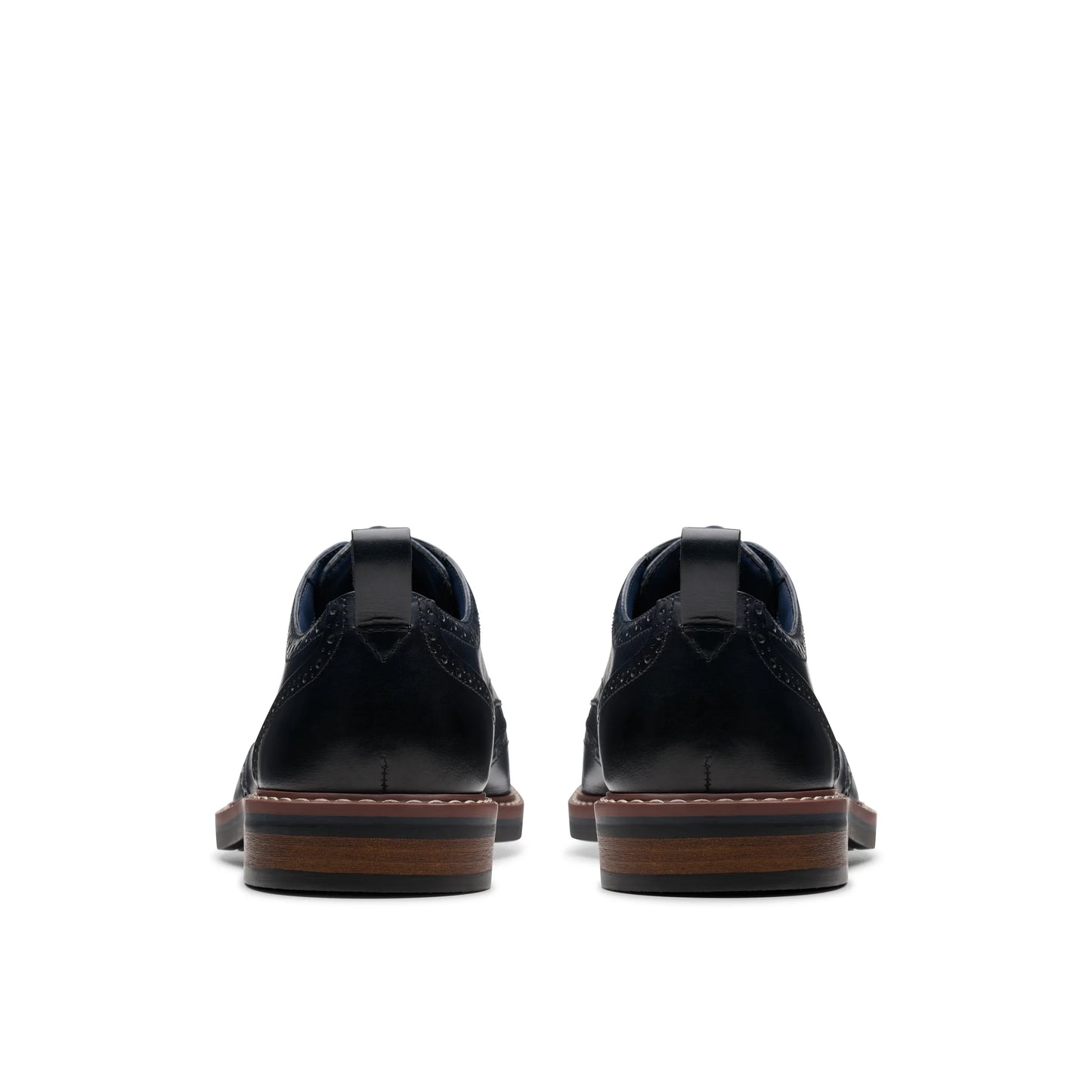 Zapatos De Vestir De La Marca Clarks Para Hombre Modelo Aldwin Limit Navy Leather En Color Azul