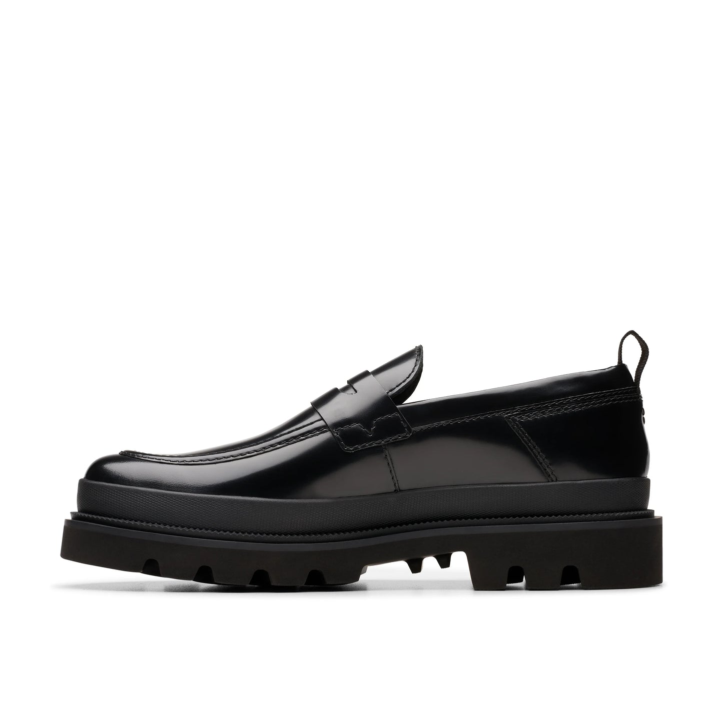 Zapatos Casual De La Marca Clarks Para Hombre Modelo Badell Easy Black Hishine Leather En Color Negro
