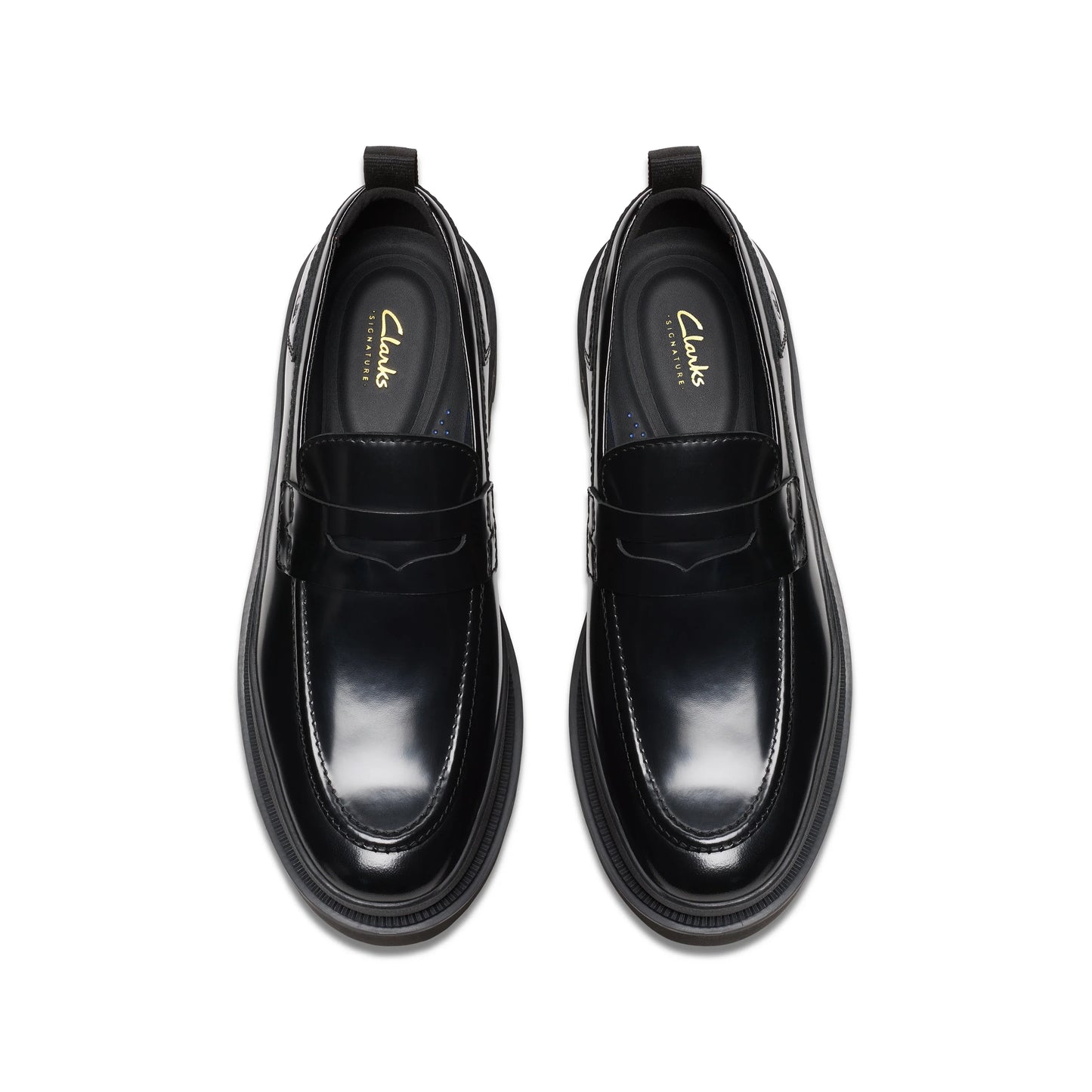 Zapatos Casual De La Marca Clarks Para Hombre Modelo Badell Easy Black Hishine Leather En Color Negro