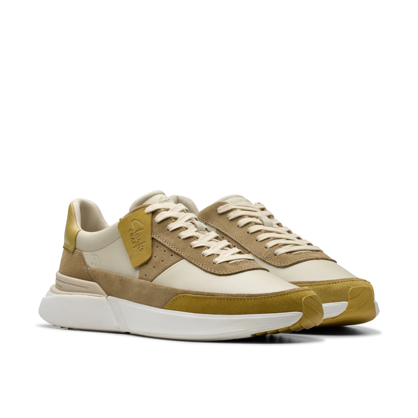 Sneakers De La Marca Clarks Para Hombre Modelo Craft Pace Oakwood Combi En Color Verde