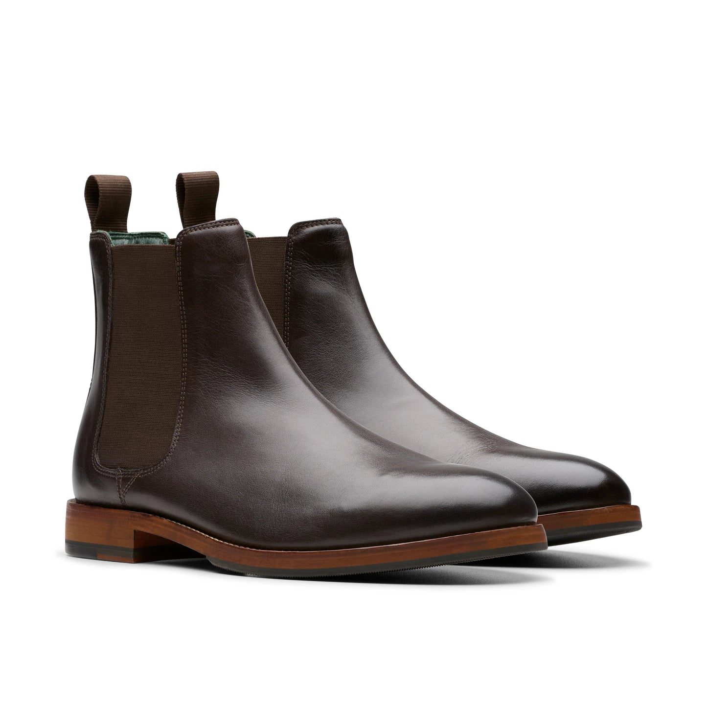 Botines De La Marca Clarks Para Hombre Modelo Craftjames Top Dark Brown Leather En Color Marrón