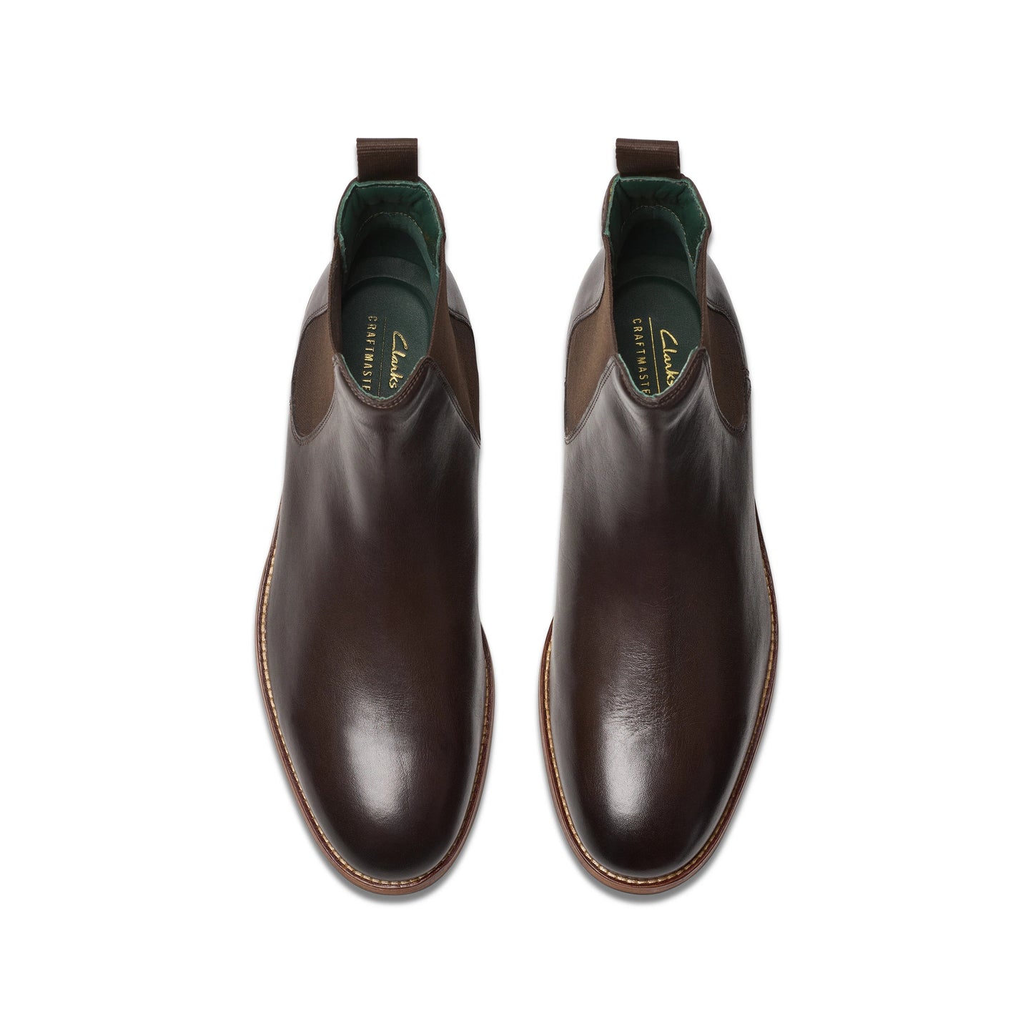 Botines De La Marca Clarks Para Hombre Modelo Craftjames Top Dark Brown Leather En Color Marrón