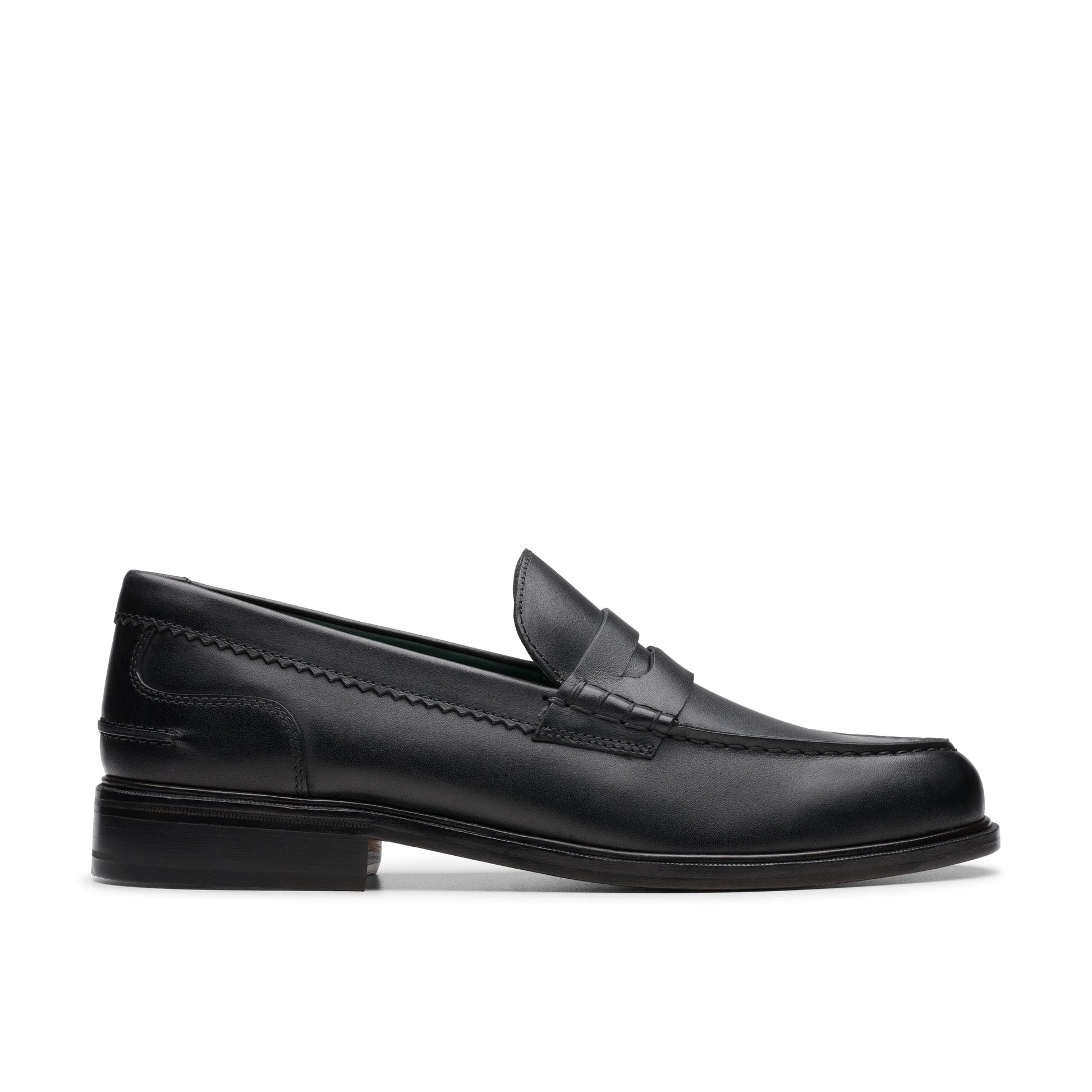 Mocasines De La Marca Clarks  Para Hombre Modelo Craftjames Lo Black Leather En Color Negro
