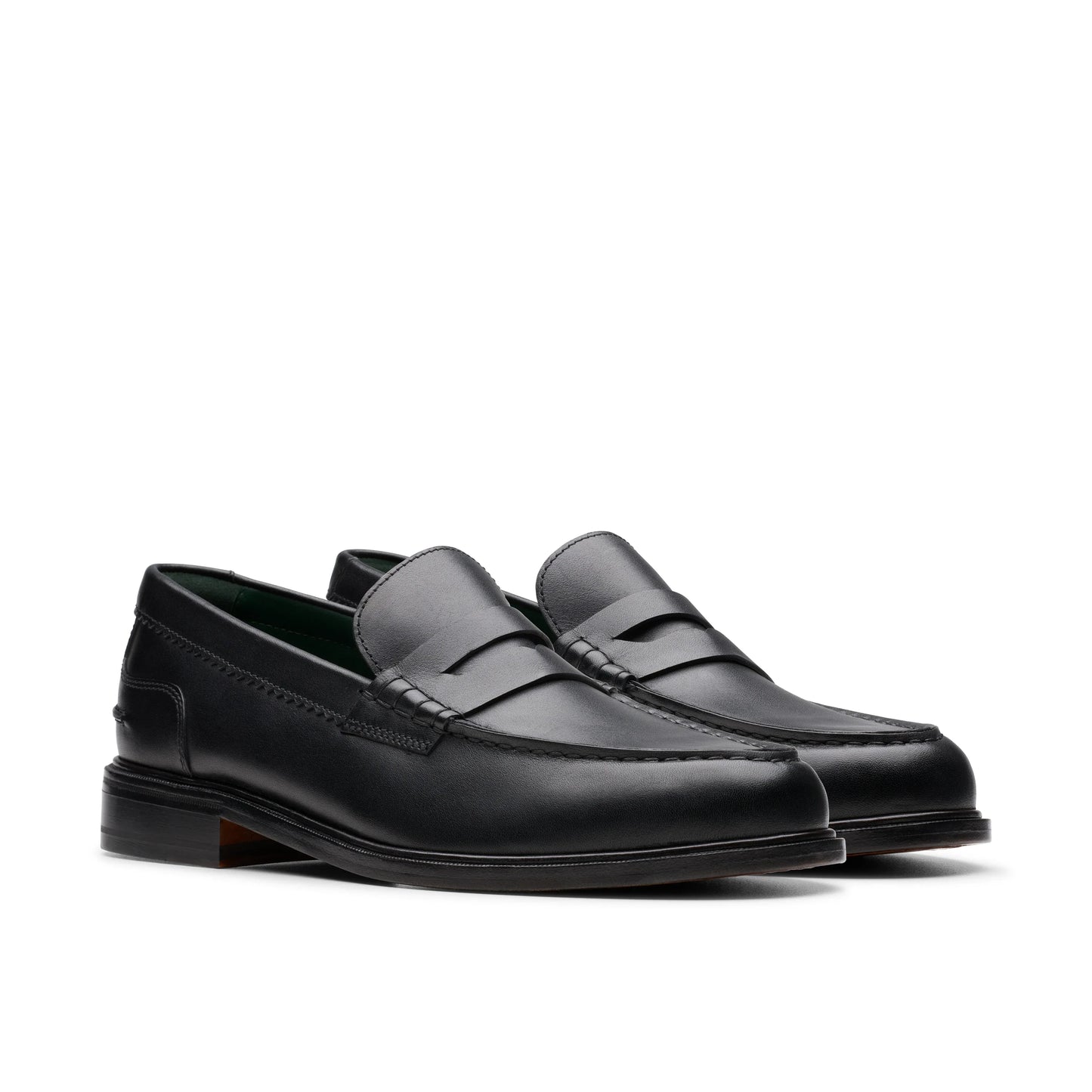 Herren-Abendschuhe von Clarks, Modell Craftjames Lo aus schwarzem Leder, in Schwarz.