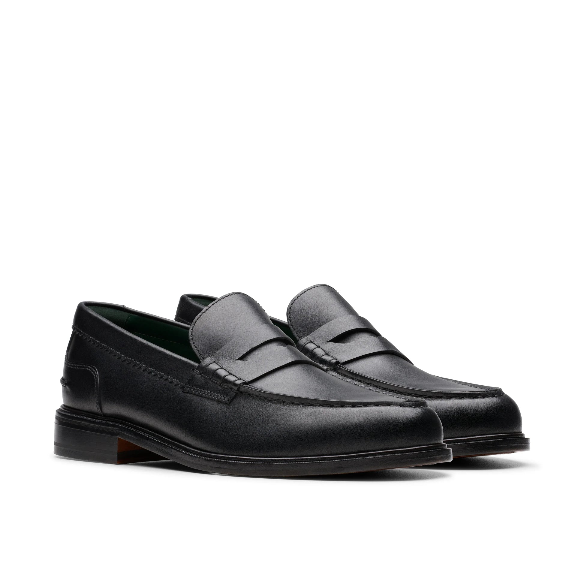 Mocasines De La Marca Clarks  Para Hombre Modelo Craftjames Lo Black Leather En Color Negro