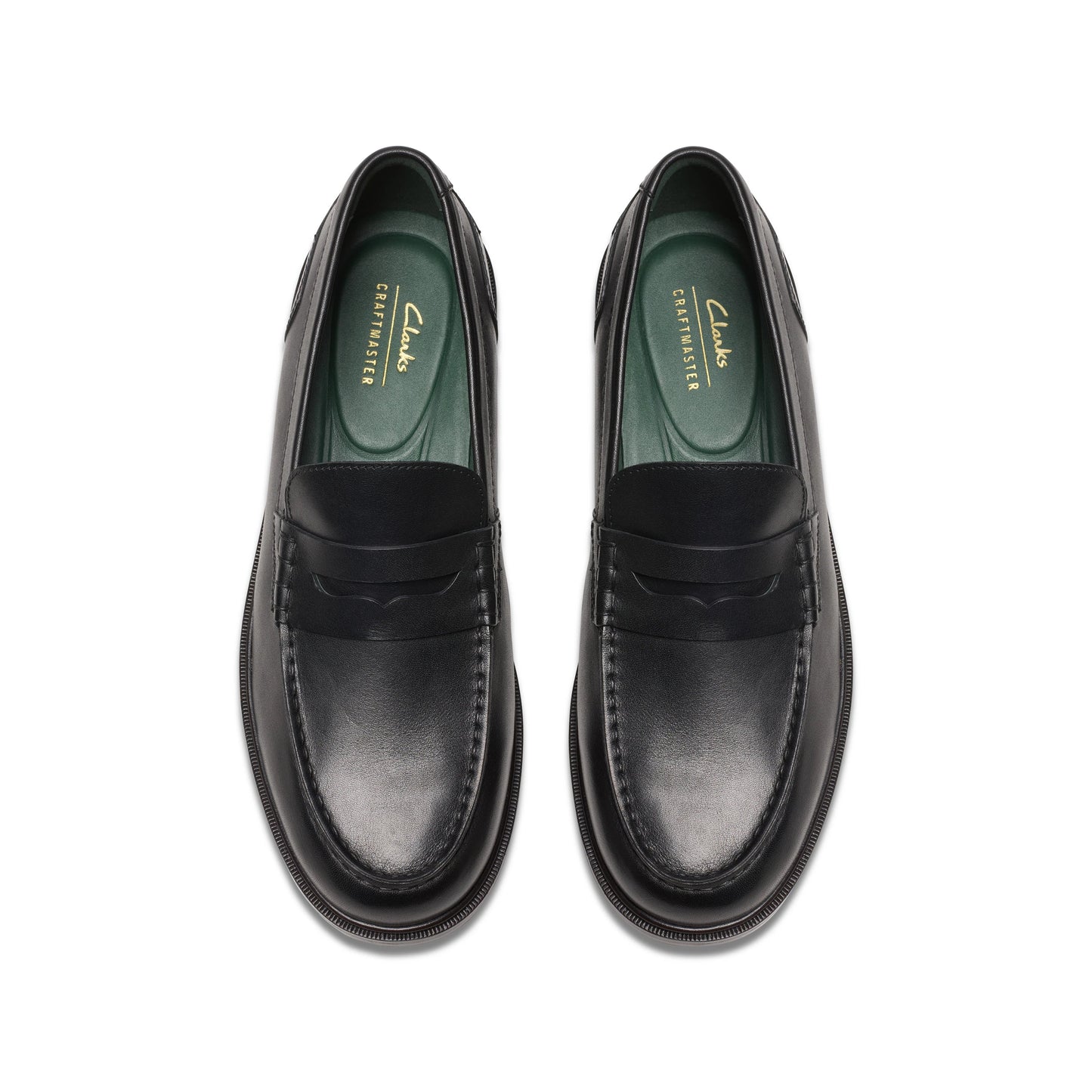 Herren-Abendschuhe von Clarks, Modell Craftjames Lo aus schwarzem Leder, in Schwarz.