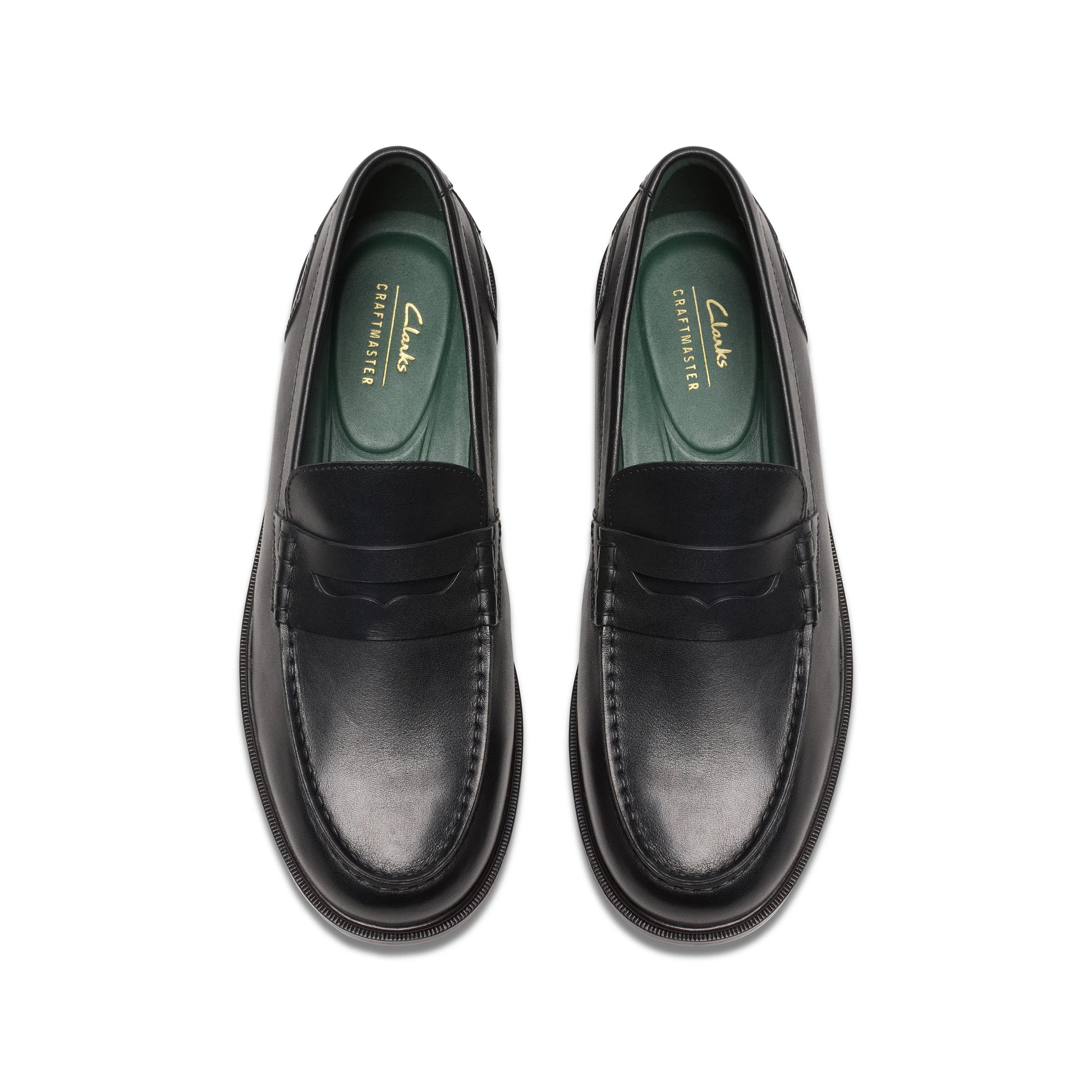 Mocasines De La Marca Clarks  Para Hombre Modelo Craftjames Lo Black Leather En Color Negro