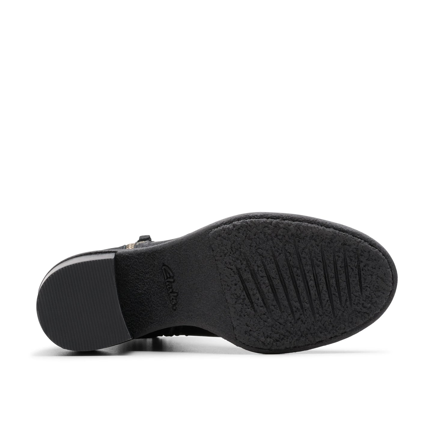 Botines De La Marca Clarks Para Mujer Modelo Cassiano Zip Black Leather En Color Negro