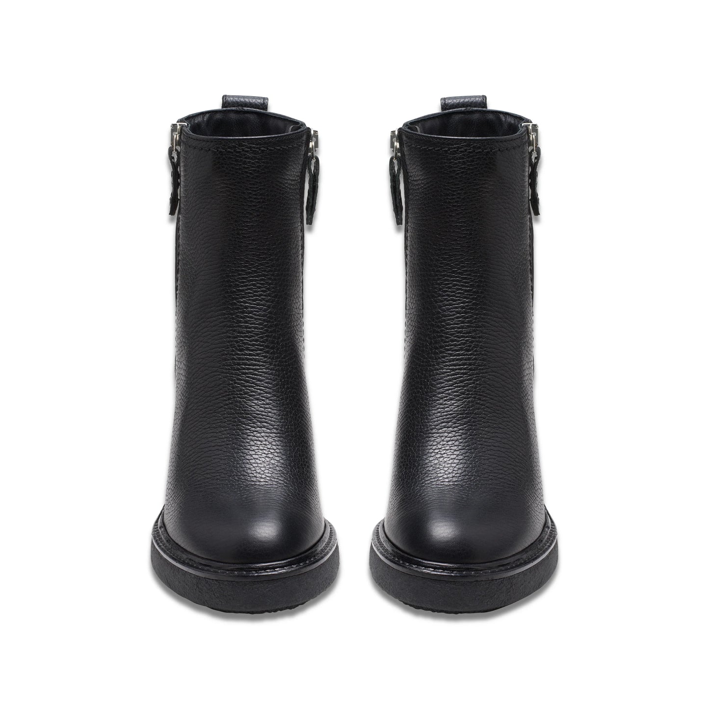 Botines De La Marca Clarks Para Mujer Modelo Cassiano Zip Black Leather En Color Negro