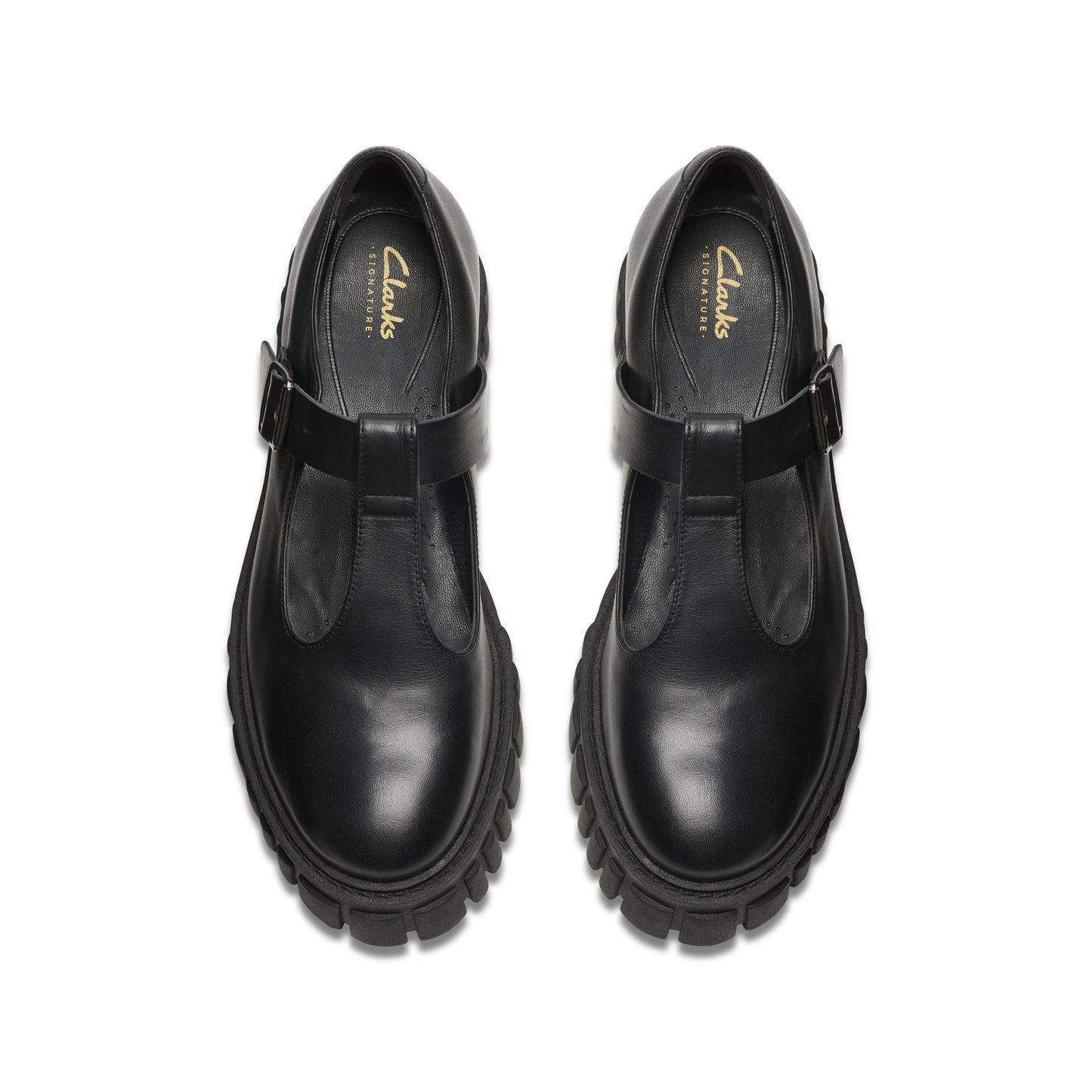 Zapatos Casual De La Marca Clarks Para Mujer Modelo Page Bar Black Leather En Color Negro
