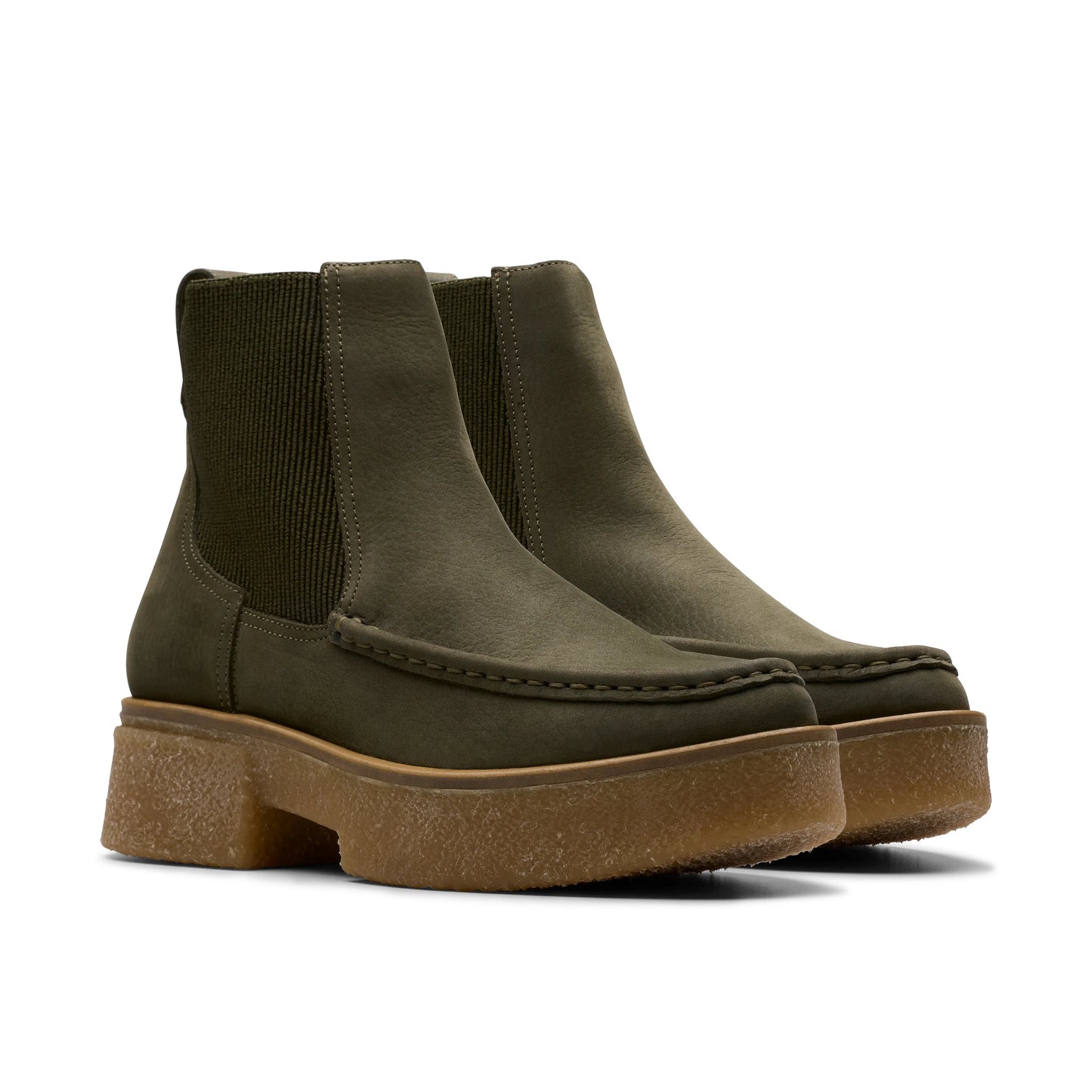 Botas De La Marca Clarks Para Mujer Modelo Linoso Top Dark Green Nubuck En Color Green