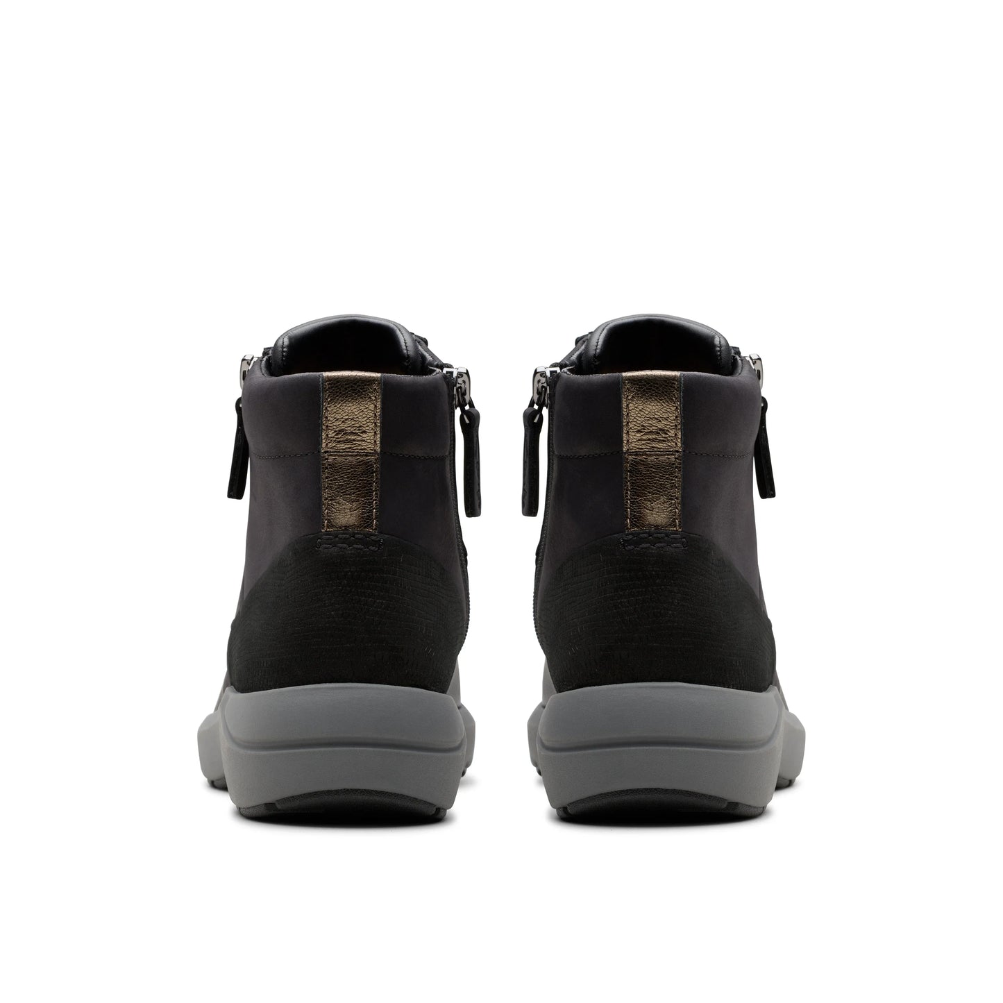 Botines De La Marca Clarks Para Mujer Modelo Tivoli Lane Black Combination En Color Negro