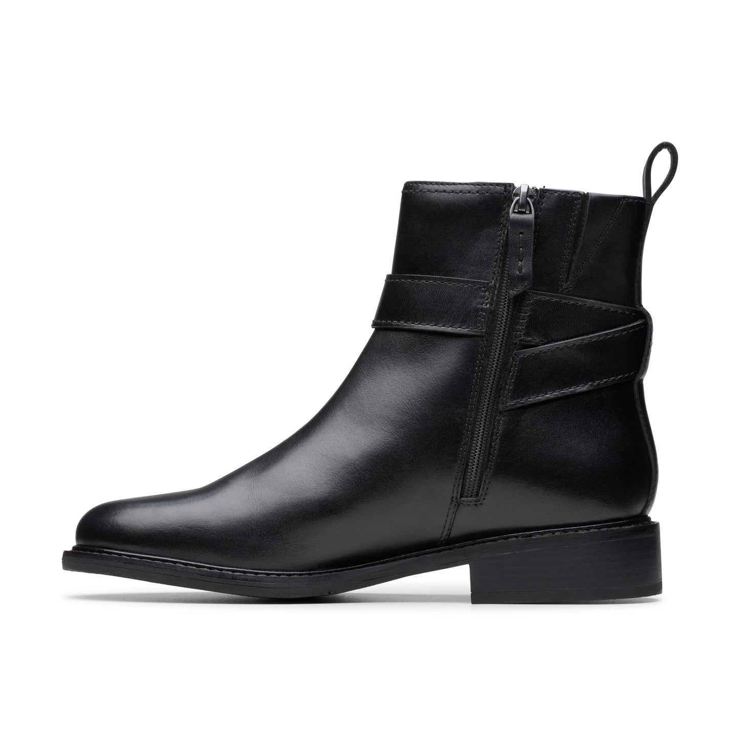 Botines De La Marca Clarks Para Mujer Modelo Renewal Style Black Leather En Color Negro