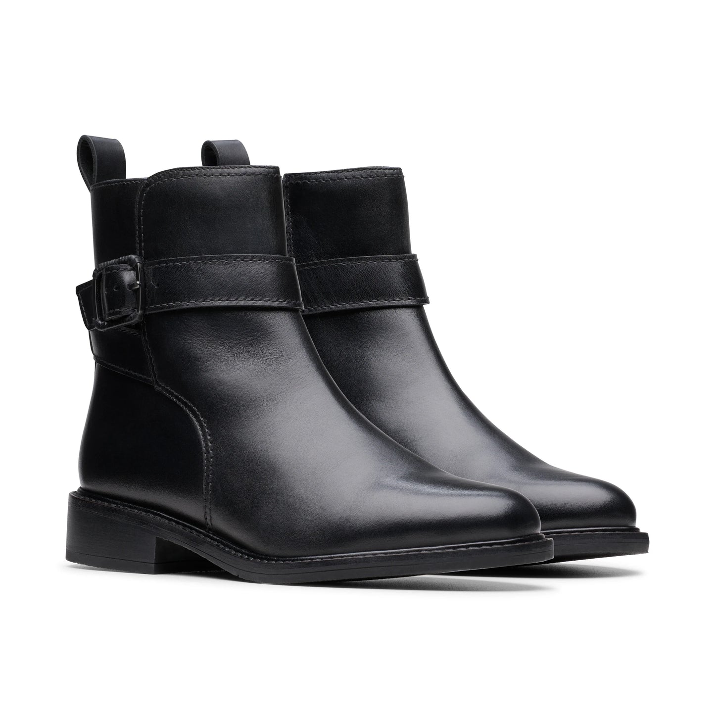 Botines De La Marca Clarks Para Mujer Modelo Renewal Style Black Leather En Color Negro