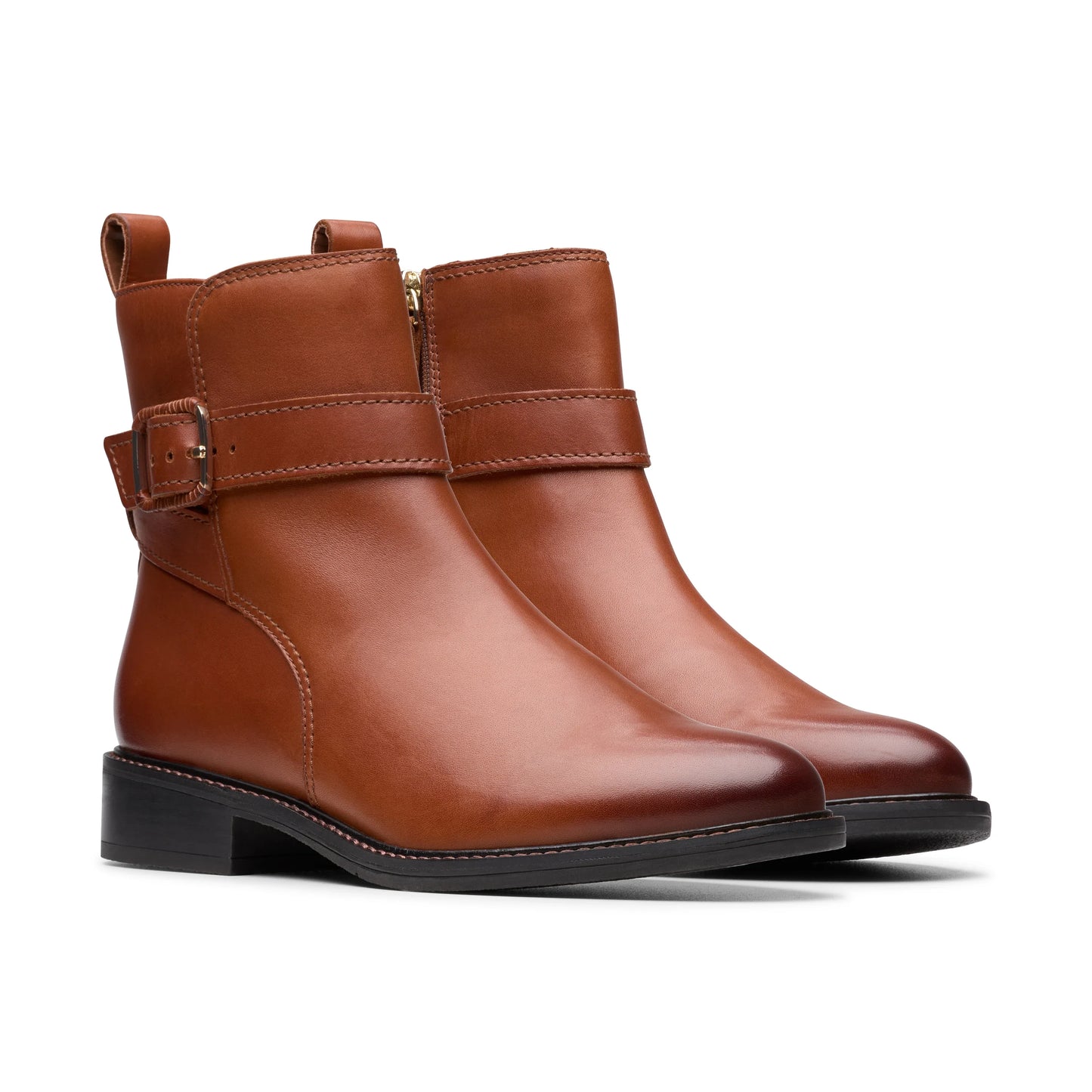 Botas De La Marca Clarks Para Mujer Modelo Renewal Style British Tan Leather En Color Beige