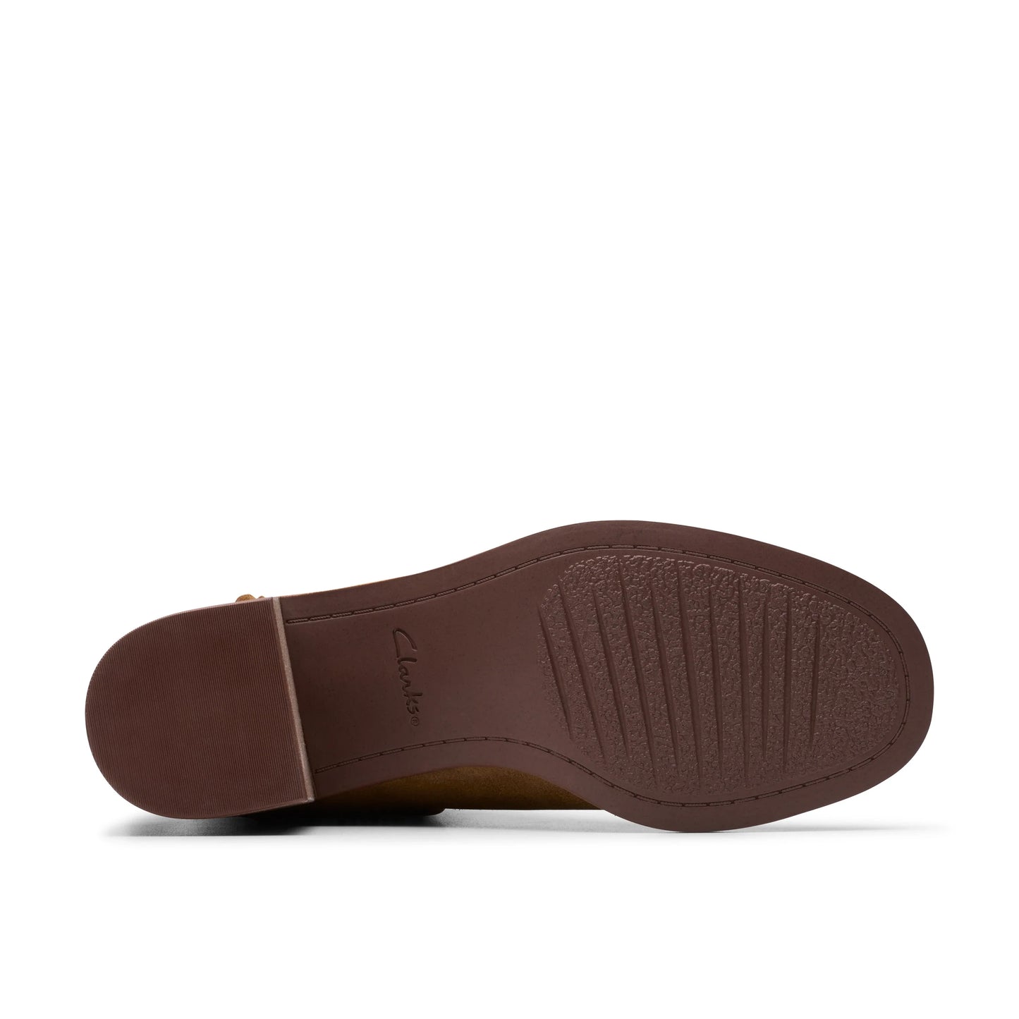 Botines De La Marca Clarks Para Mujer Modelo Chamberly Top Walnut Suede En Color Marrón