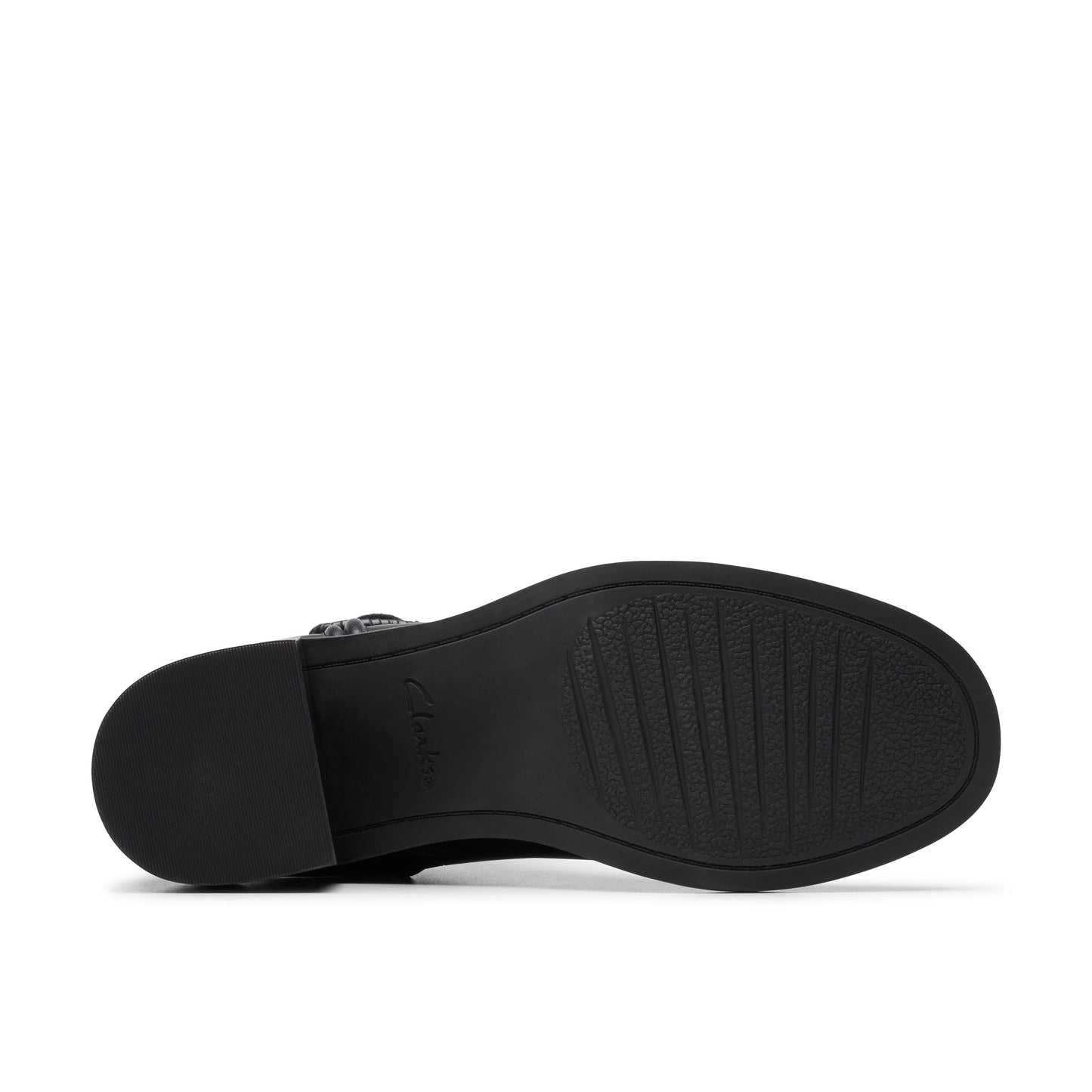 Botines De La Marca Clarks Para Mujer Modelo Chamberly Trim Black Leather En Color Negro