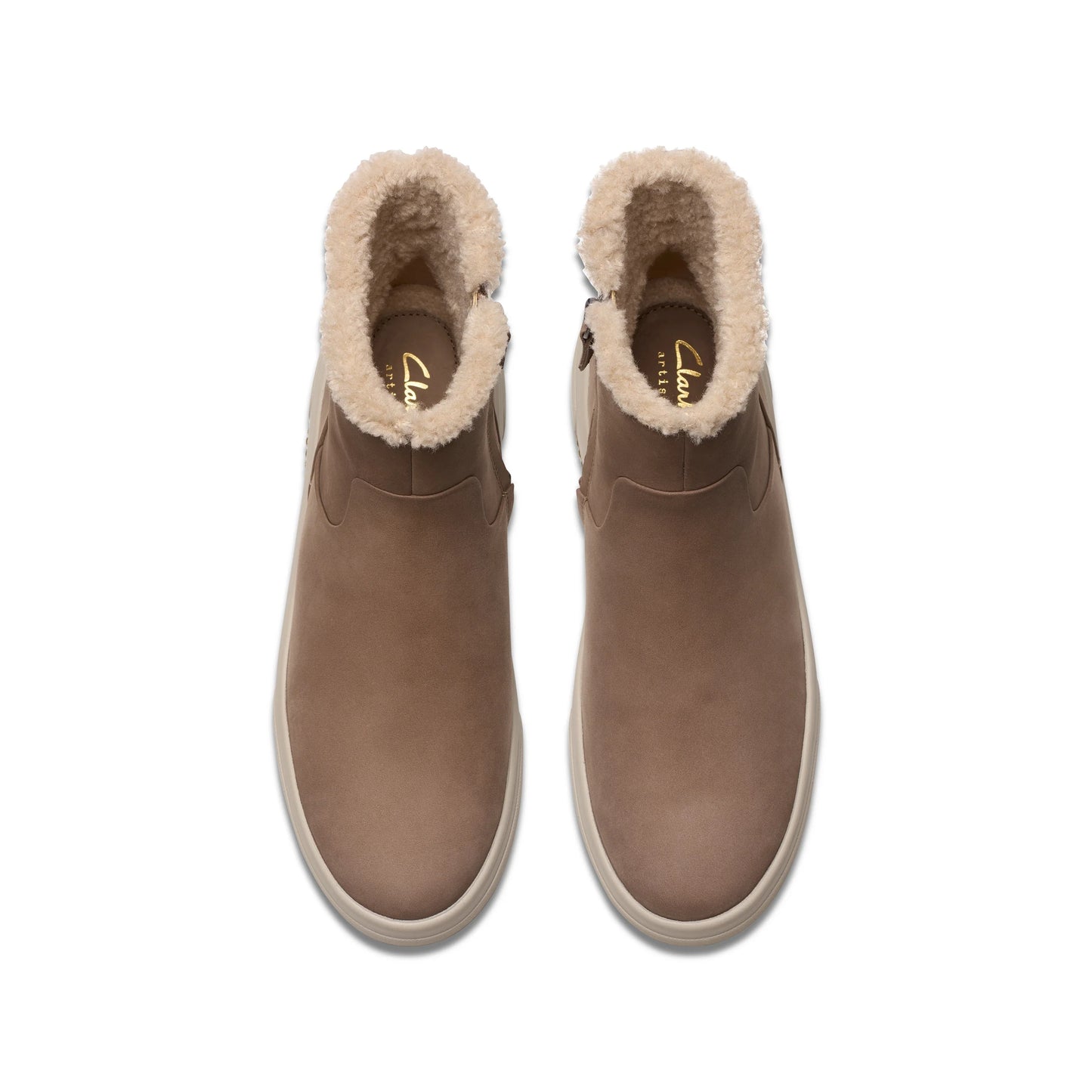 Botas De La Marca Clarks Para Mujer Modelo Hollyhock Lane Pebble Wlined En Color Beige