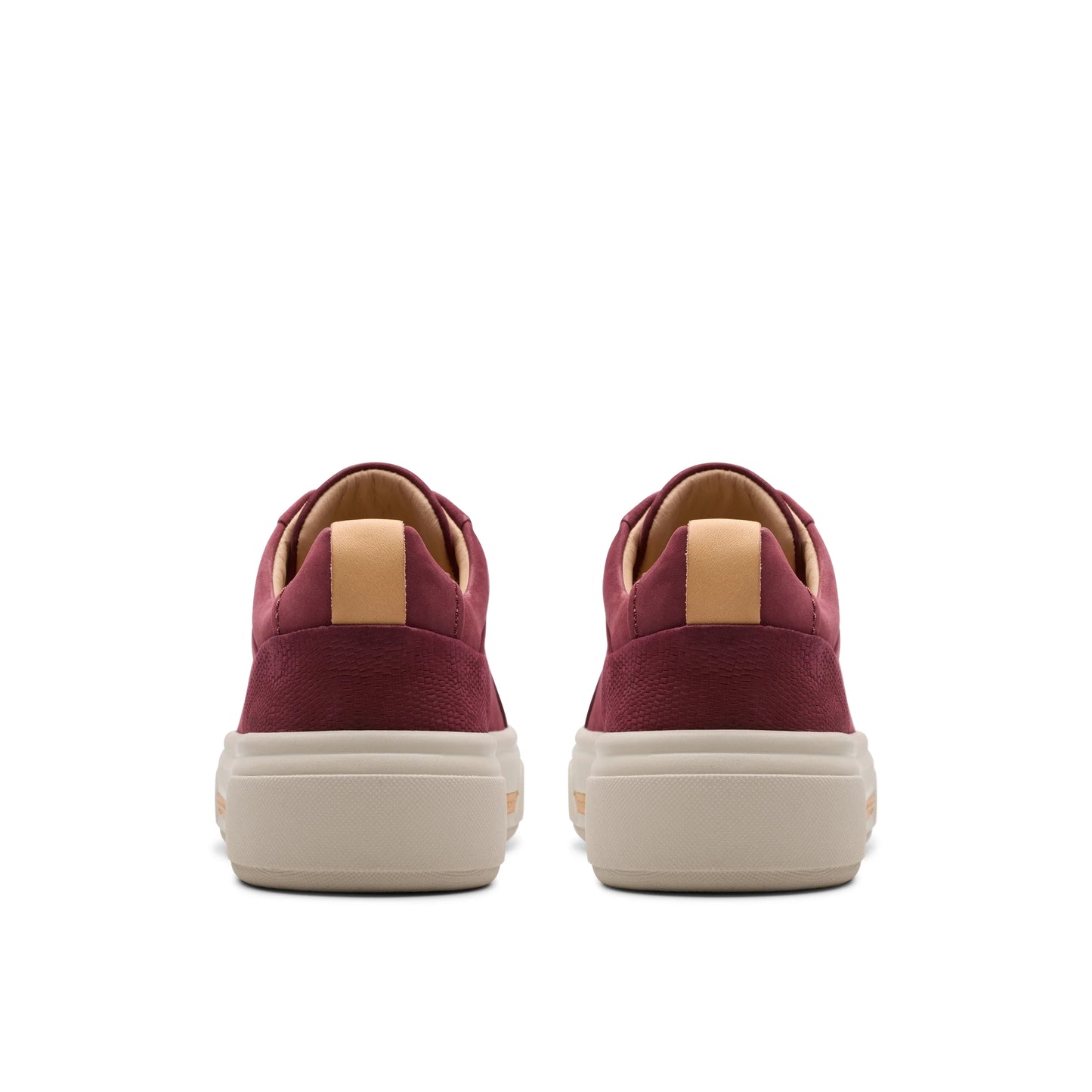 Sneakers De La Marca Clarks Para Mujer Modelo Hollyhock Walk Burgundy En Color Rojo