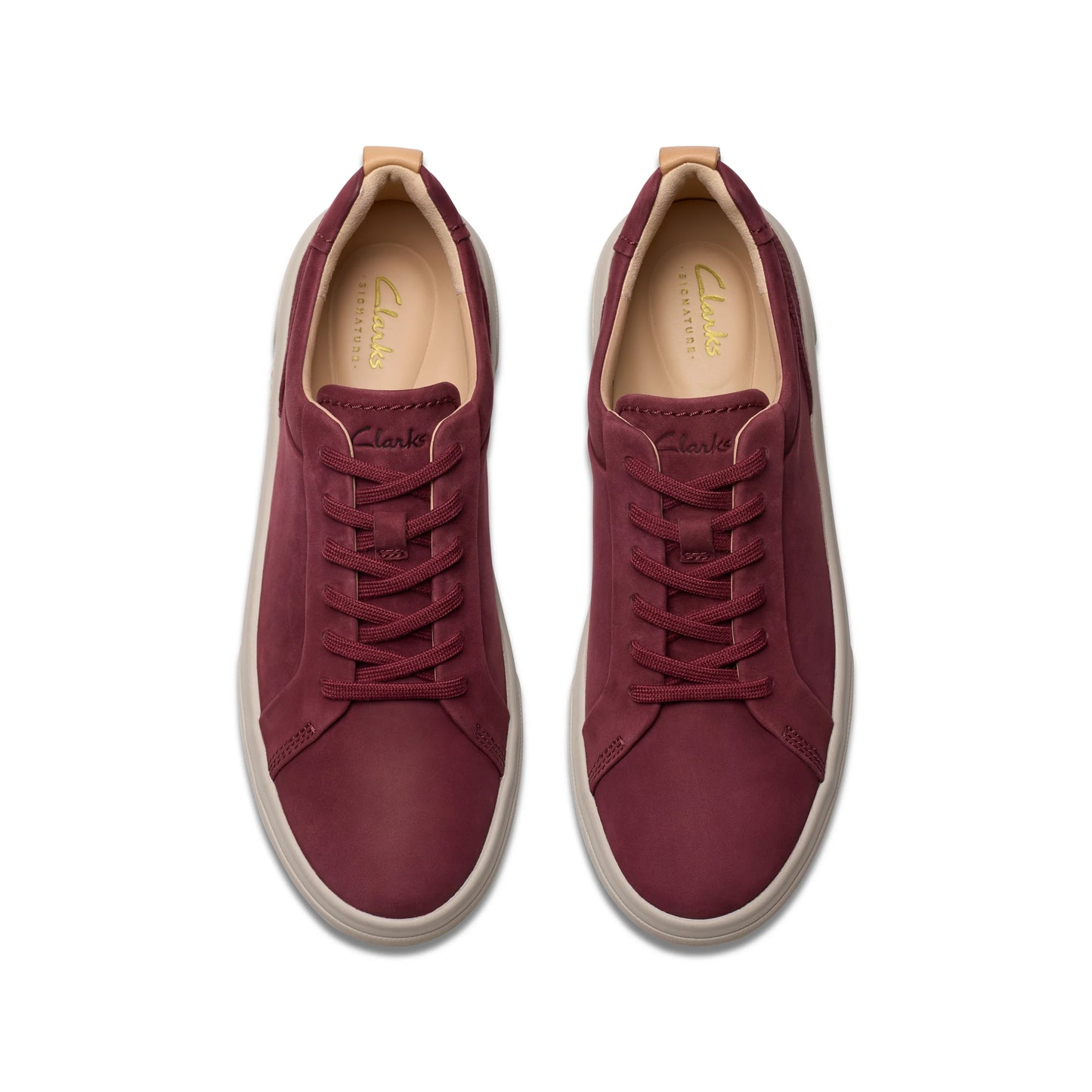 Sneakers De La Marca Clarks Para Mujer Modelo Hollyhock Walk Burgundy En Color Rojo