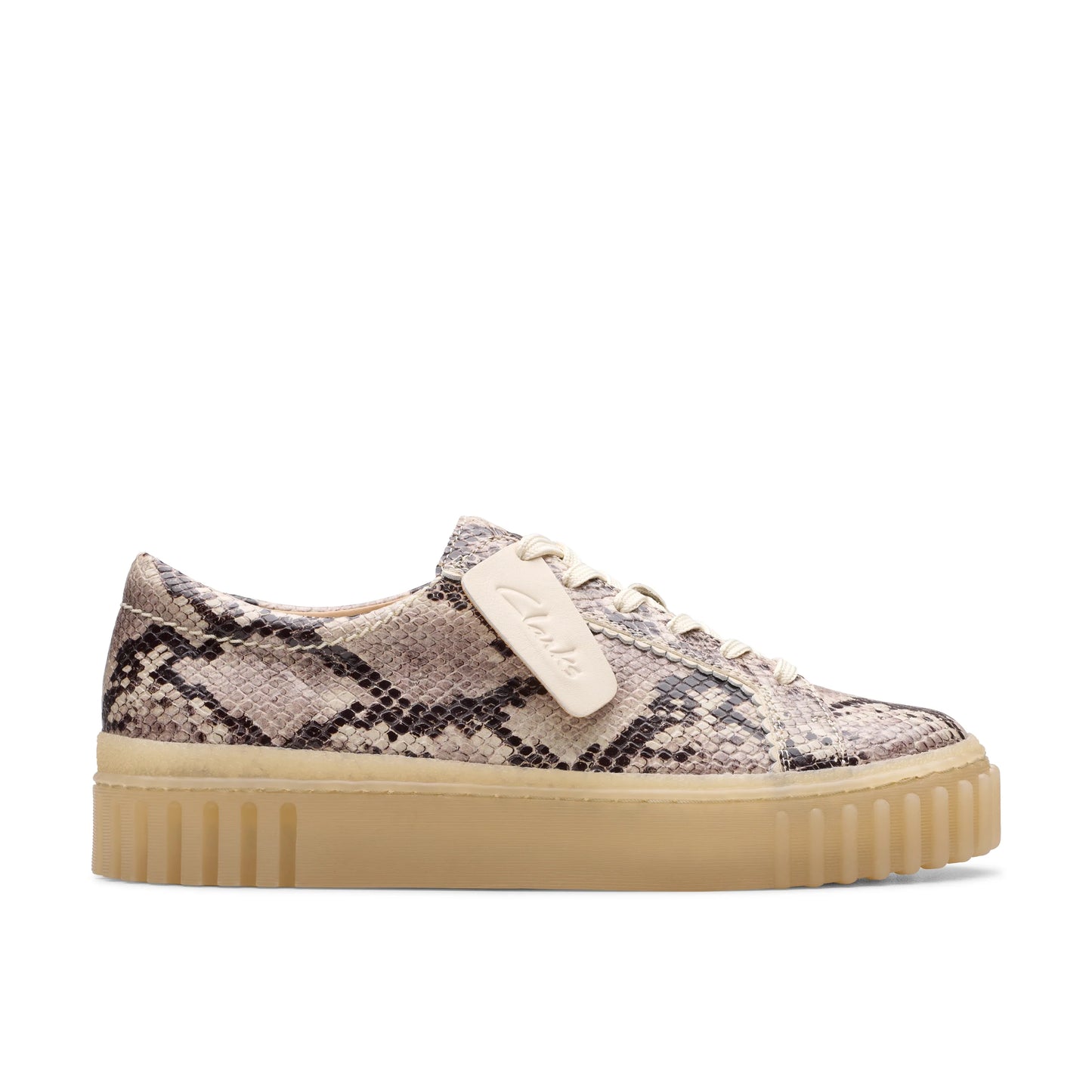 Zapatos Casual De La Marca Clarks Para Mujer Modelo Mayhill Walk Grey Snake Leather En Color Gris