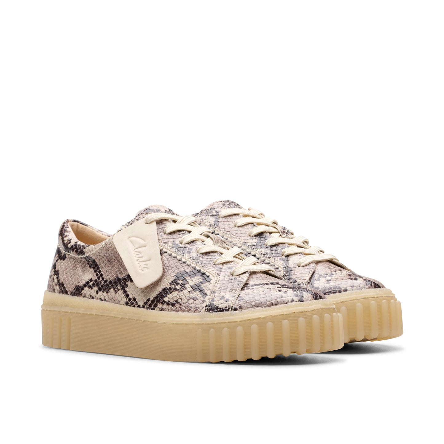 Zapatos Casual De La Marca Clarks Para Mujer Modelo Mayhill Walk Grey Snake Leather En Color Gris
