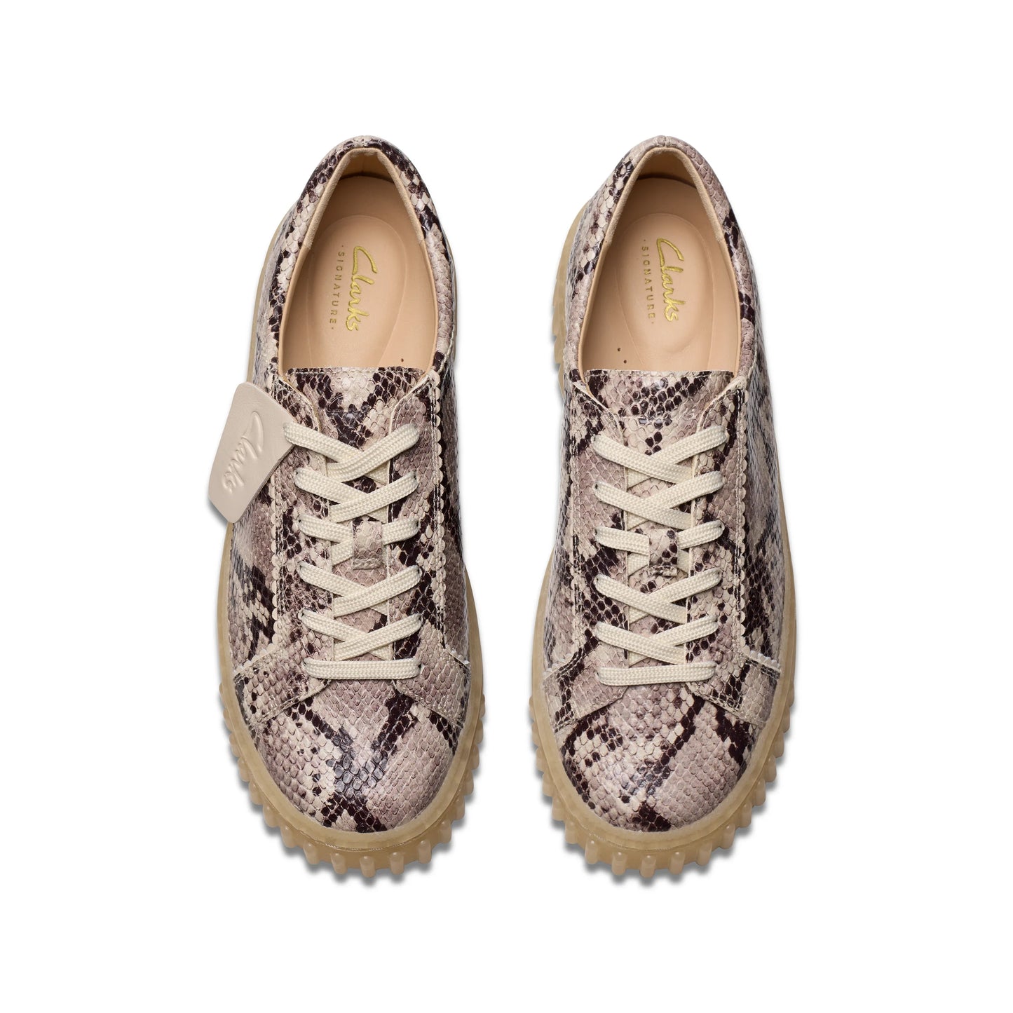 Zapatos Casual De La Marca Clarks Para Mujer Modelo Mayhill Walk Grey Snake Leather En Color Gris