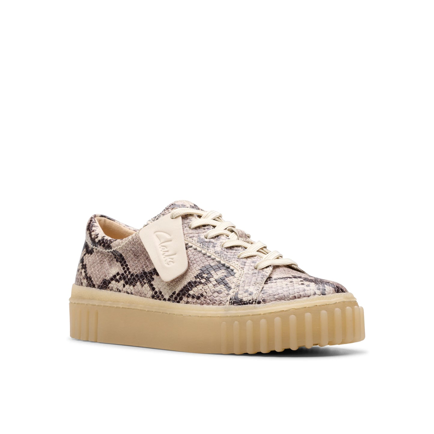 Zapatos Casual De La Marca Clarks Para Mujer Modelo Mayhill Walk Grey Snake Leather En Color Gris