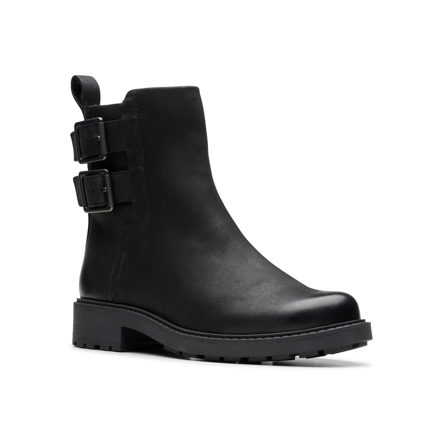 Botines De La Marca Clarks Para Mujer Modelo Orinoco2 Bay Black Leather En Color Negro