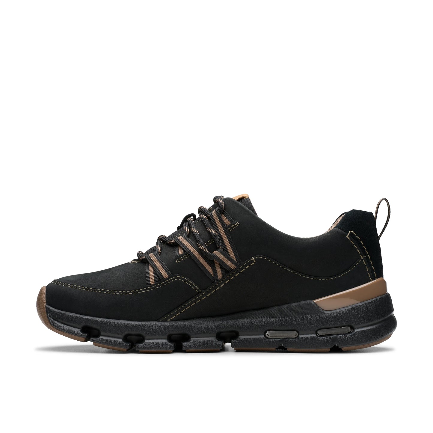 Sneakers De La Marca Clarks Para Mujer Modelo Naturex Tie Wp Black Combination Nbk En Color Negro