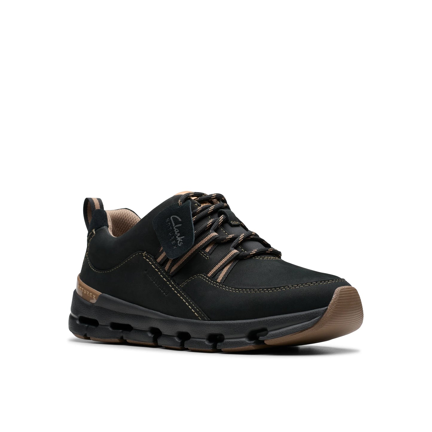 Sneakers De La Marca Clarks Para Mujer Modelo Naturex Tie Wp Black Combination Nbk En Color Negro