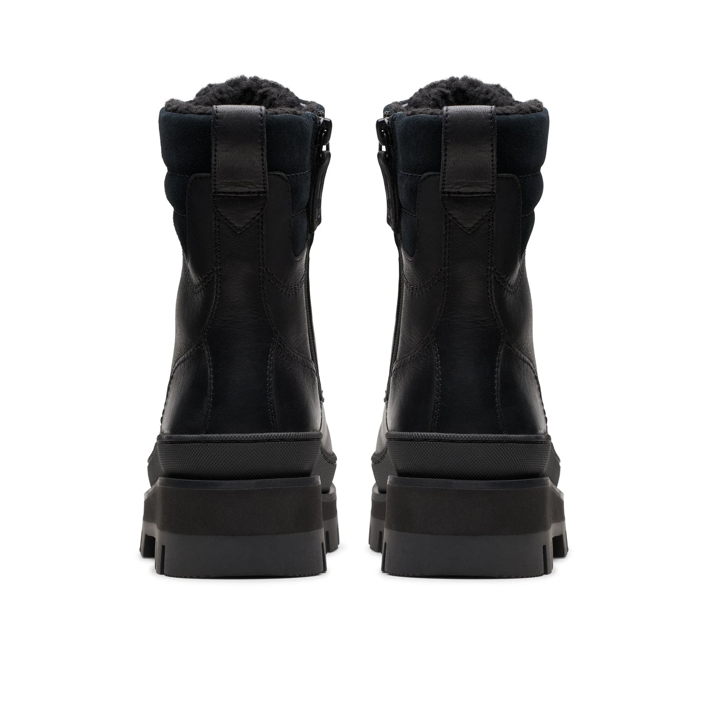 Botas De La Marca Clarks Para Mujer Modelo Orianna2 Hike Black Wlined Leather En Color Negro