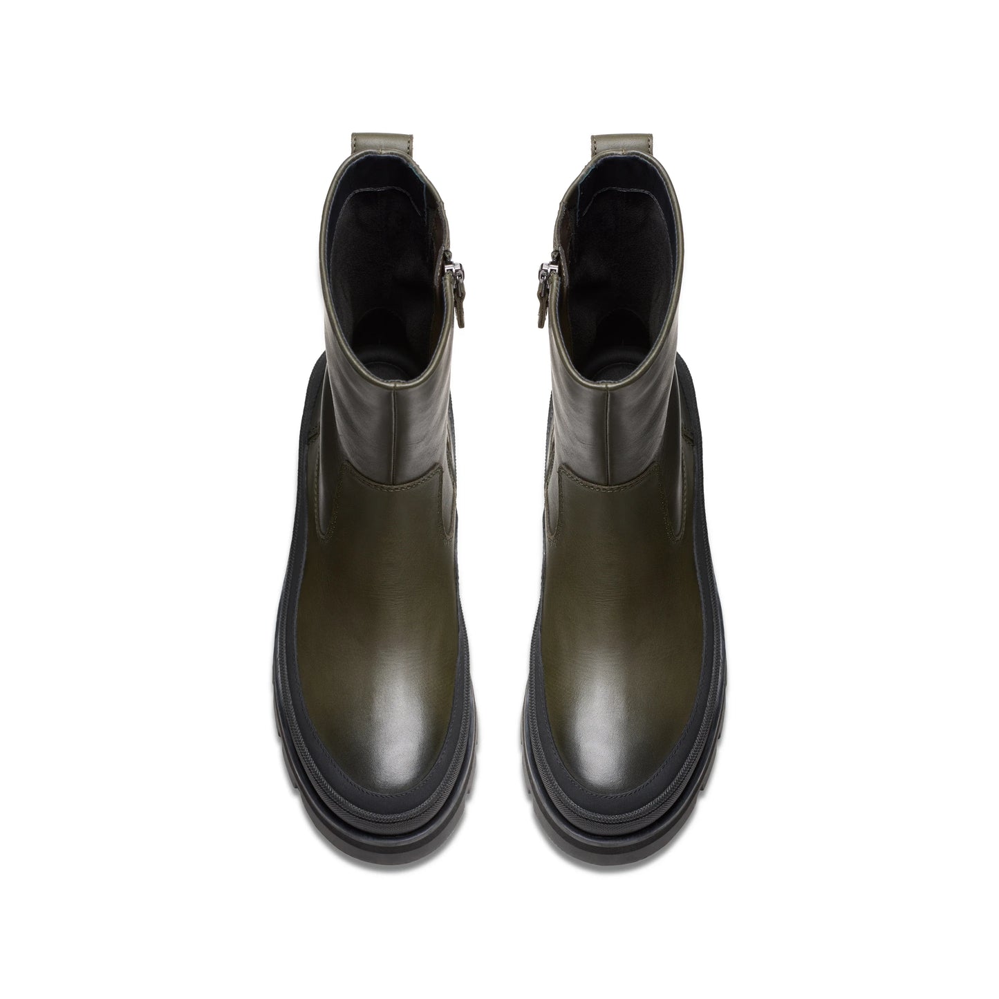 Botas De La Marca Clarks Para Mujer Modelo Orianna2 Rise Dark Green Leather En Color Verde