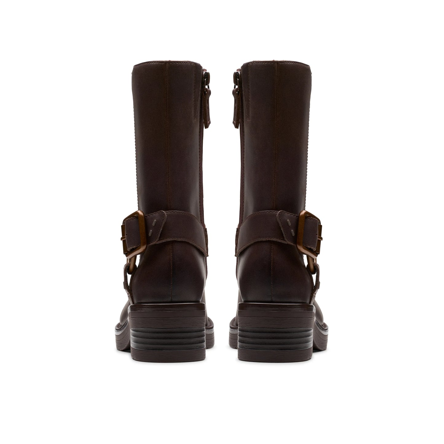Botas De La Marca Clarks Para Mujer Modelo Rebelle Up Walnut Leather En Color Marrón