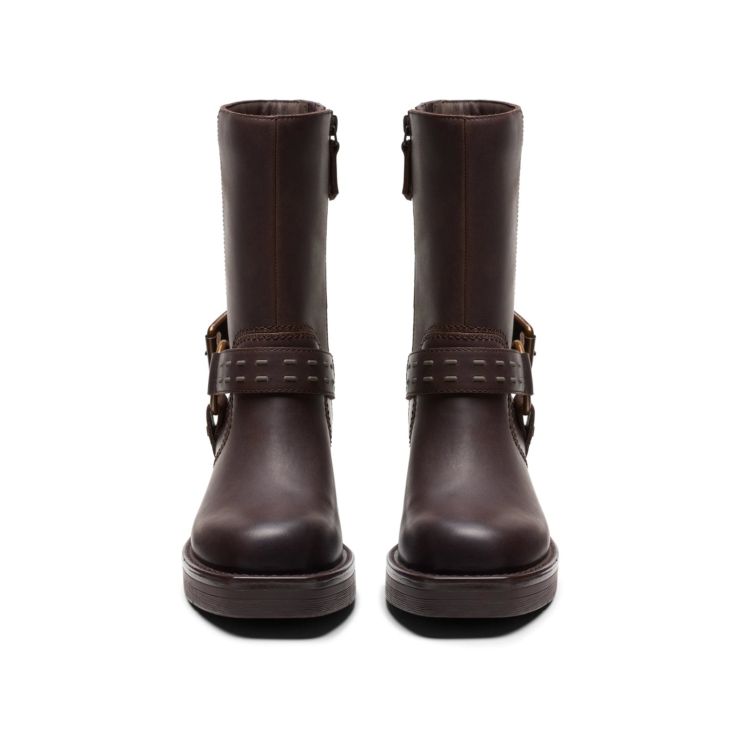 Botas De La Marca Clarks Para Mujer Modelo Rebelle Up Walnut Leather En Color Marrón