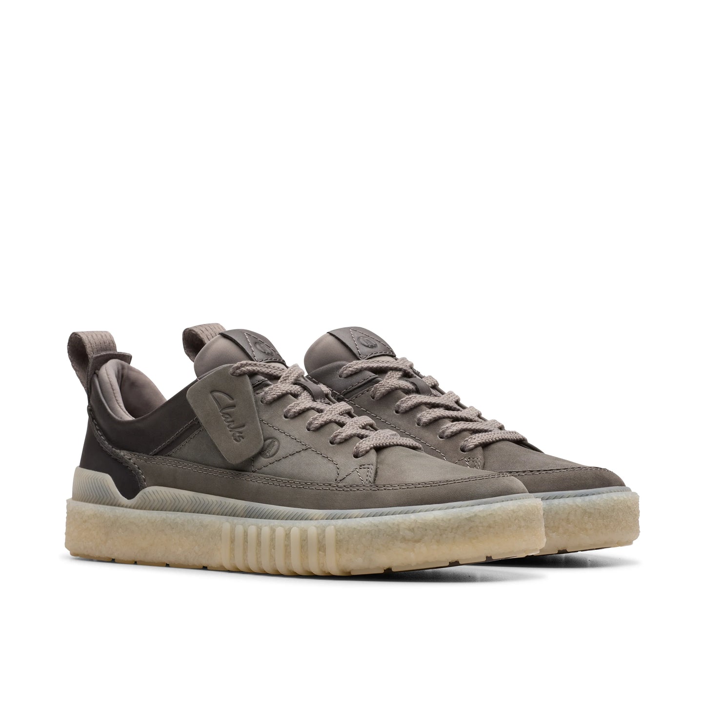 Sneakers De La Marca Clarks Para Hombre Modelo Somerset Lace Dark Grey Nubuck En Color Gris