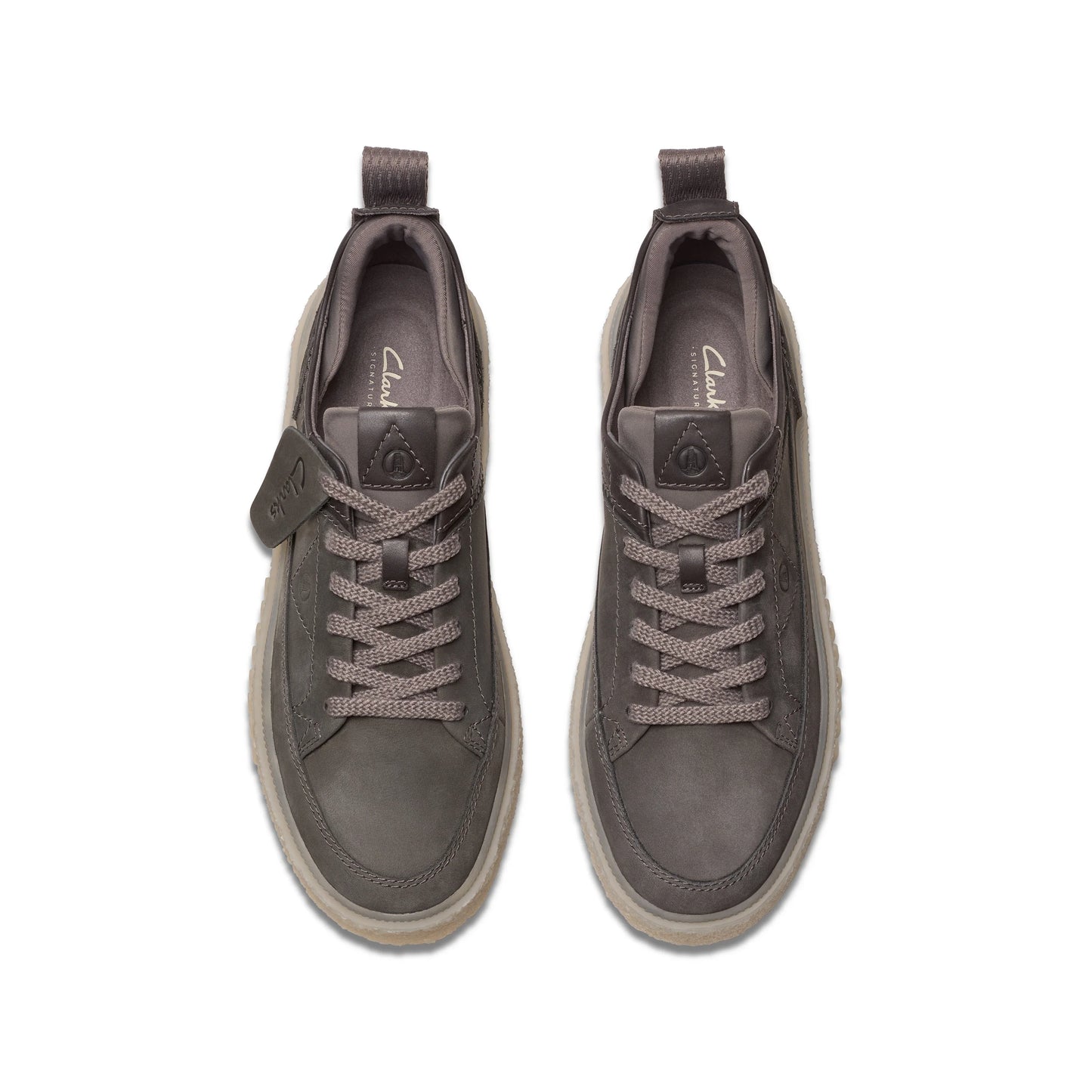 Sneakers De La Marca Clarks Para Hombre Modelo Somerset Lace Dark Grey Nubuck En Color Gris