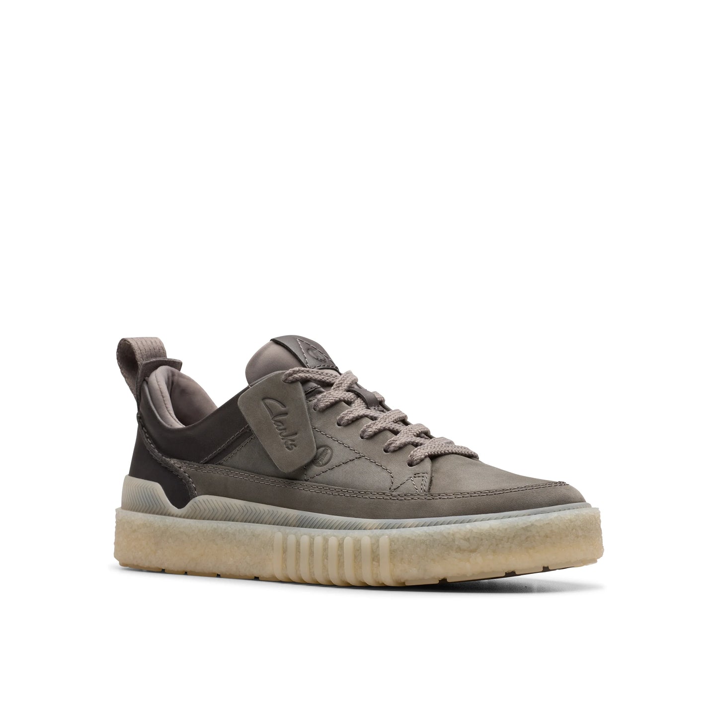 Sneakers De La Marca Clarks Para Hombre Modelo Somerset Lace Dark Grey Nubuck En Color Gris