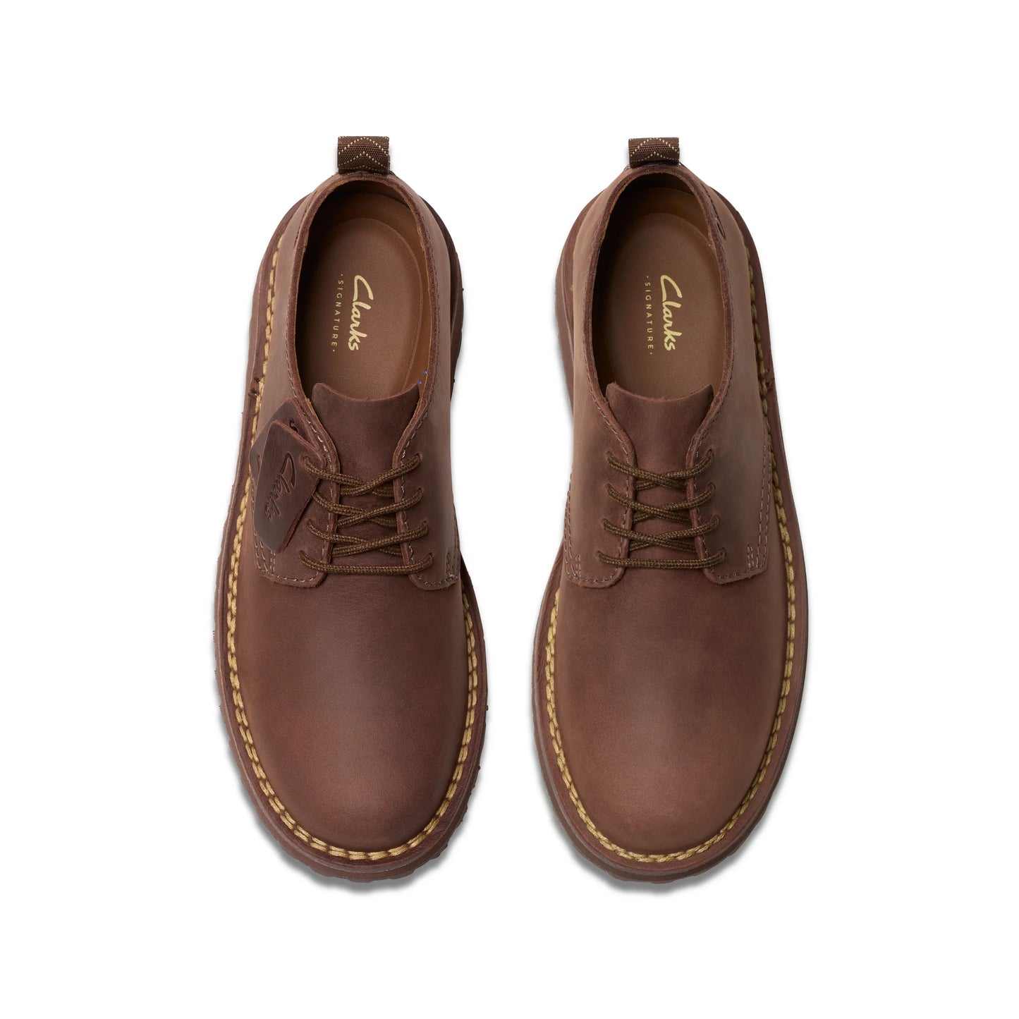 Zapatos Casual De La Marca Clarks Para Hombre Modelo Solsbury Lace Dark Brown Leather En Color Marrón