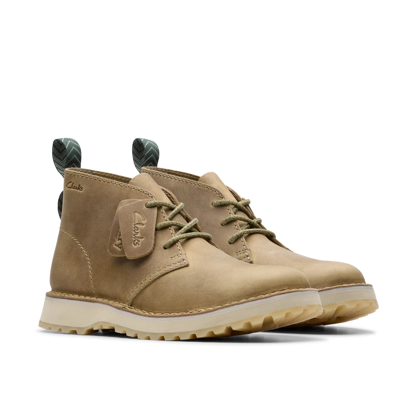 Botines De La Marca Clarks Para Hombre Modelo Solsbury Db Dark Sand Leather En Color Beige